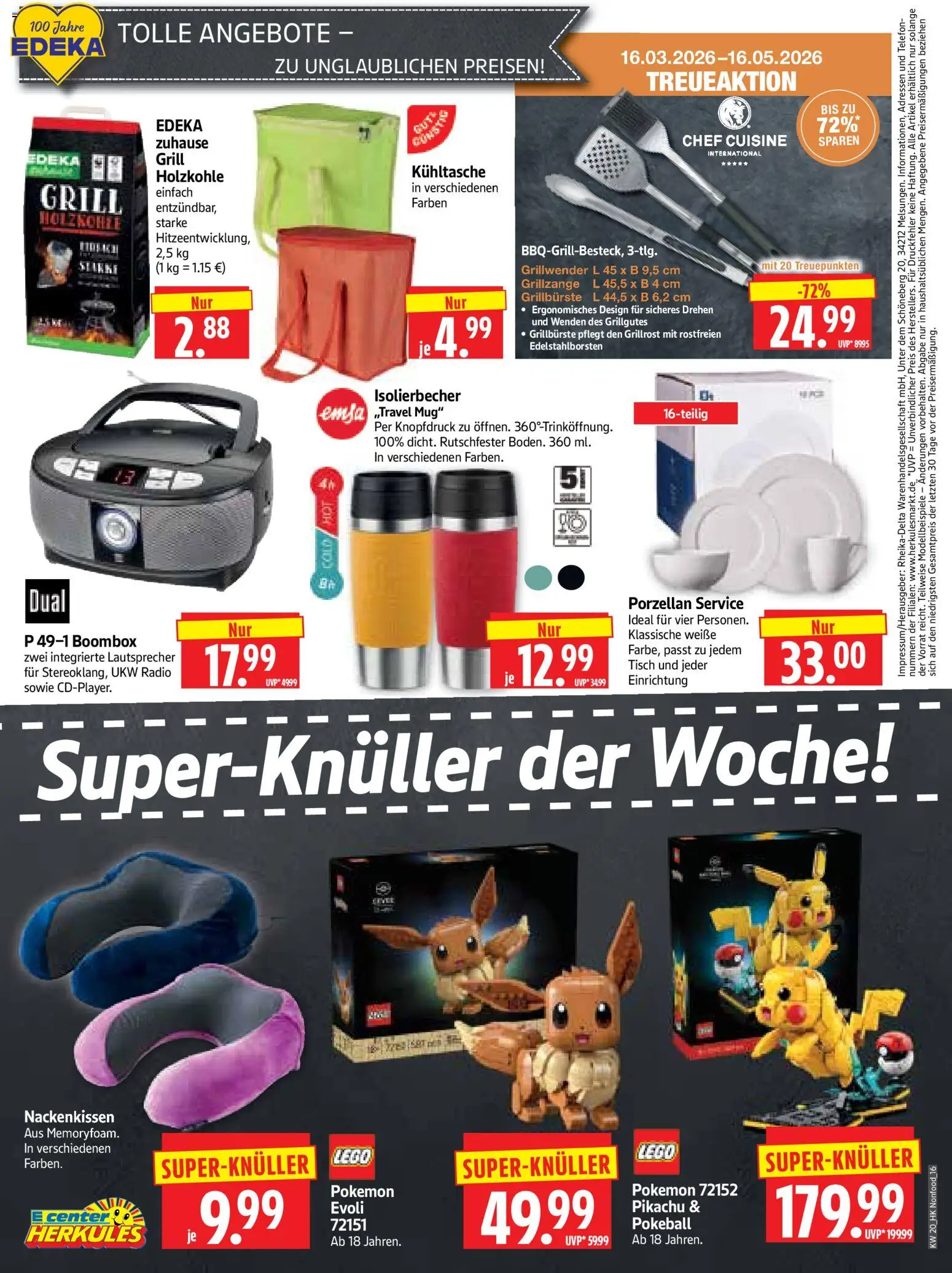HERKULES Prospekt 	 – gültig ab 11.05.2026 | Seite: 16 | Produkte: Lautsprecher, Grill, Tisch, Radio