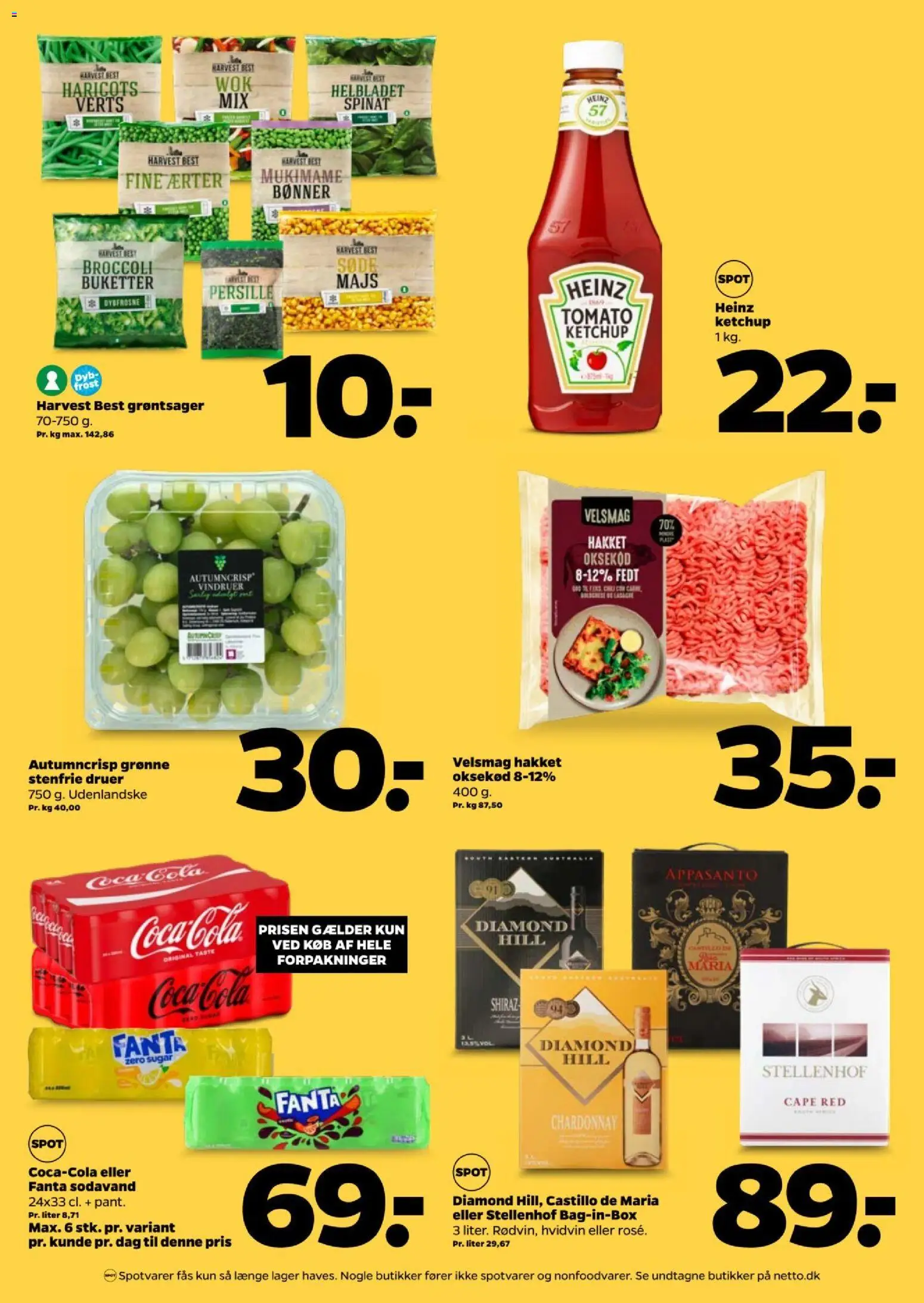 Netto tilbudsavis – gyldig fra 22/08/2026 | Side: 6 | Produkter: Hvidvin, Majs, Ærter, Vindruer
