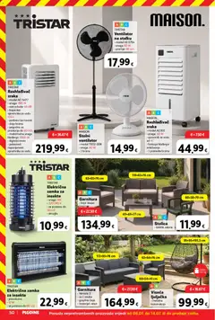 Ventilator na stalku, TRISTAR Ventilator na stalku, model VE-5756, snaga 50 W, promjer 40 cm - Pregled kataloga iz trgovine Plodine, vrijedi od 08.07.2026 | Stranica: 50