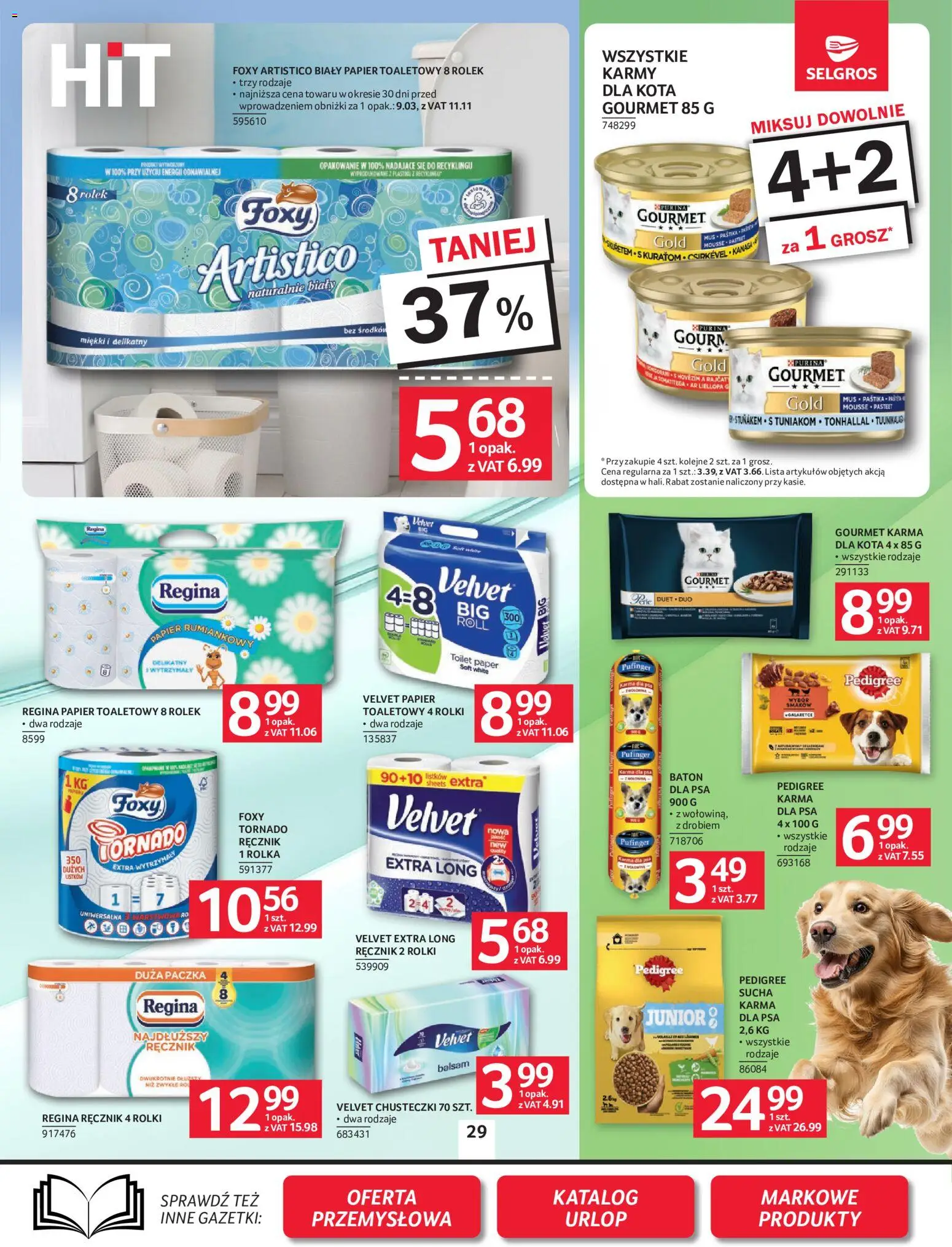 Selgros cash&carry gazetka od 02.07.2026 | Strona: 25 | Produkty: Papier toaletowy, Pedigree, Karma dla kota, Karma dla psa