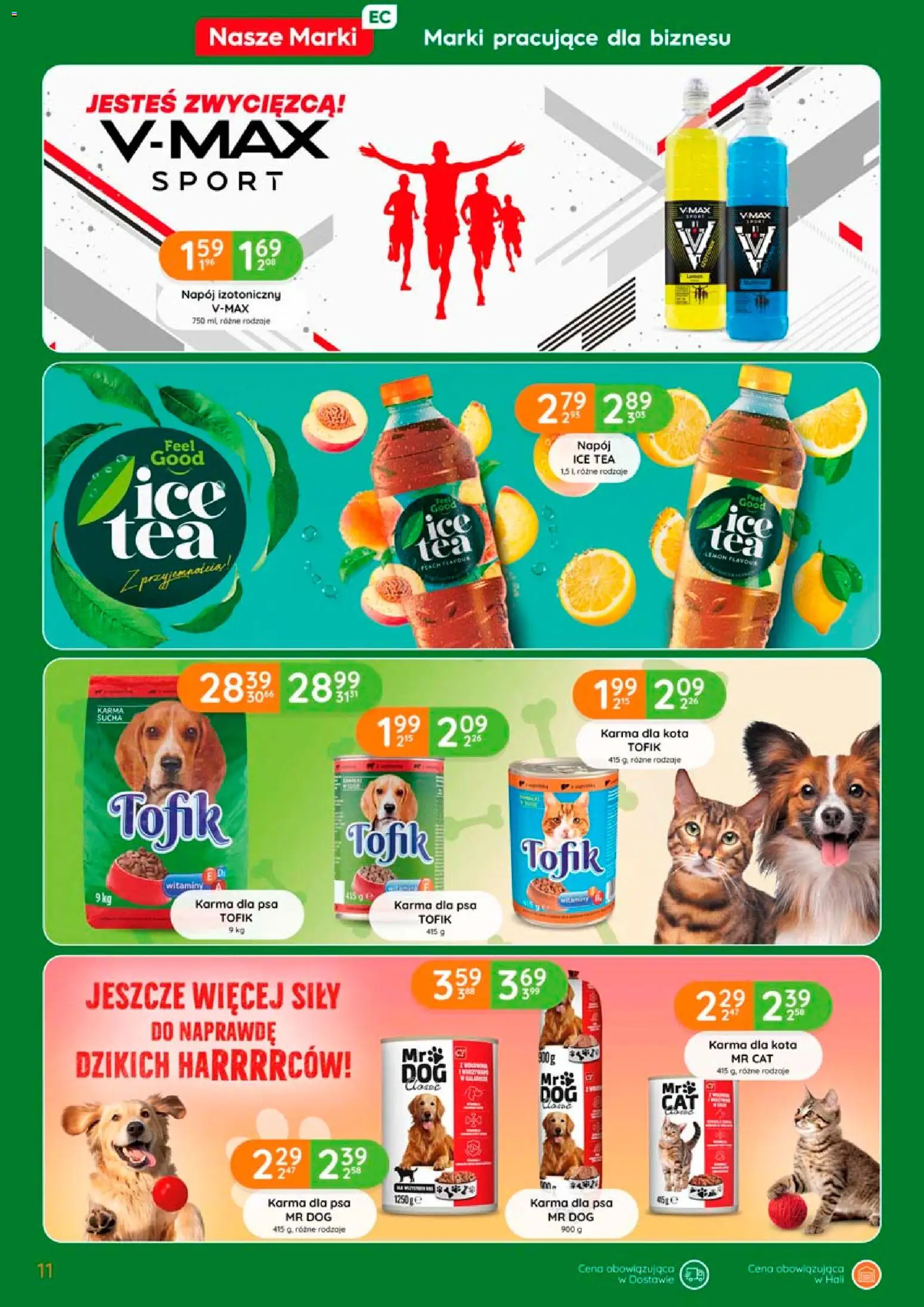Eurocash gazetka od 28.05.2026 | Strona: 11 | Produkty: Ice Tea, Karma dla kota, Karma dla psa
