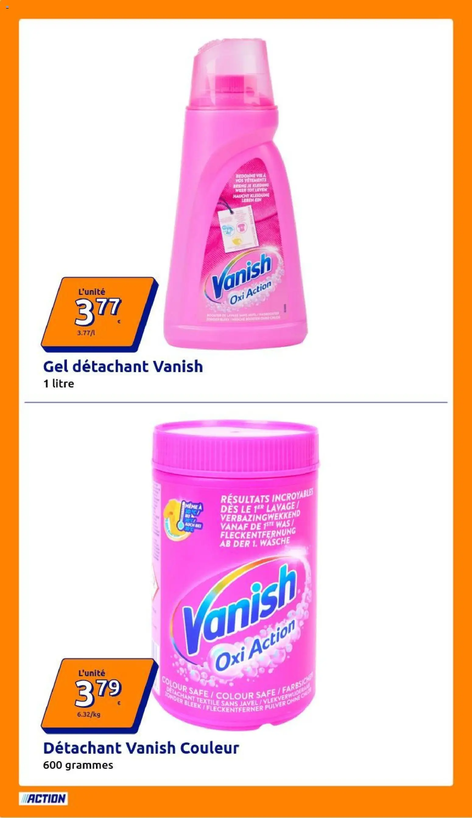 {H1} | Page: 28 | Produits: Vanish, Détachant