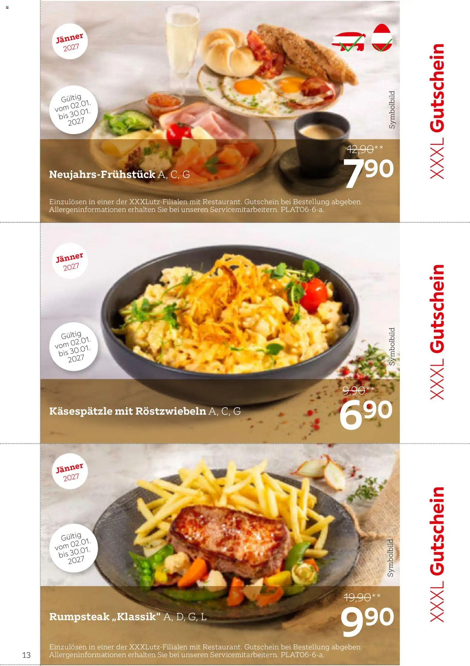 XXXLutz Restaurant gültig ab 01.08.2026 | Seite: 13