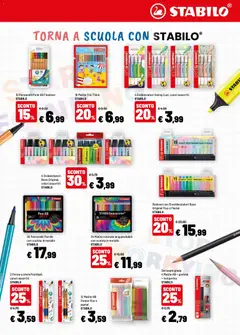 Anteprima del volantino Iper volantino Pronti, scuola, viaaa valido a partire dal 10/08/2026 | Pagina: 9 | Prodotti: Temperino, Pennarelli, Penne, Scatola