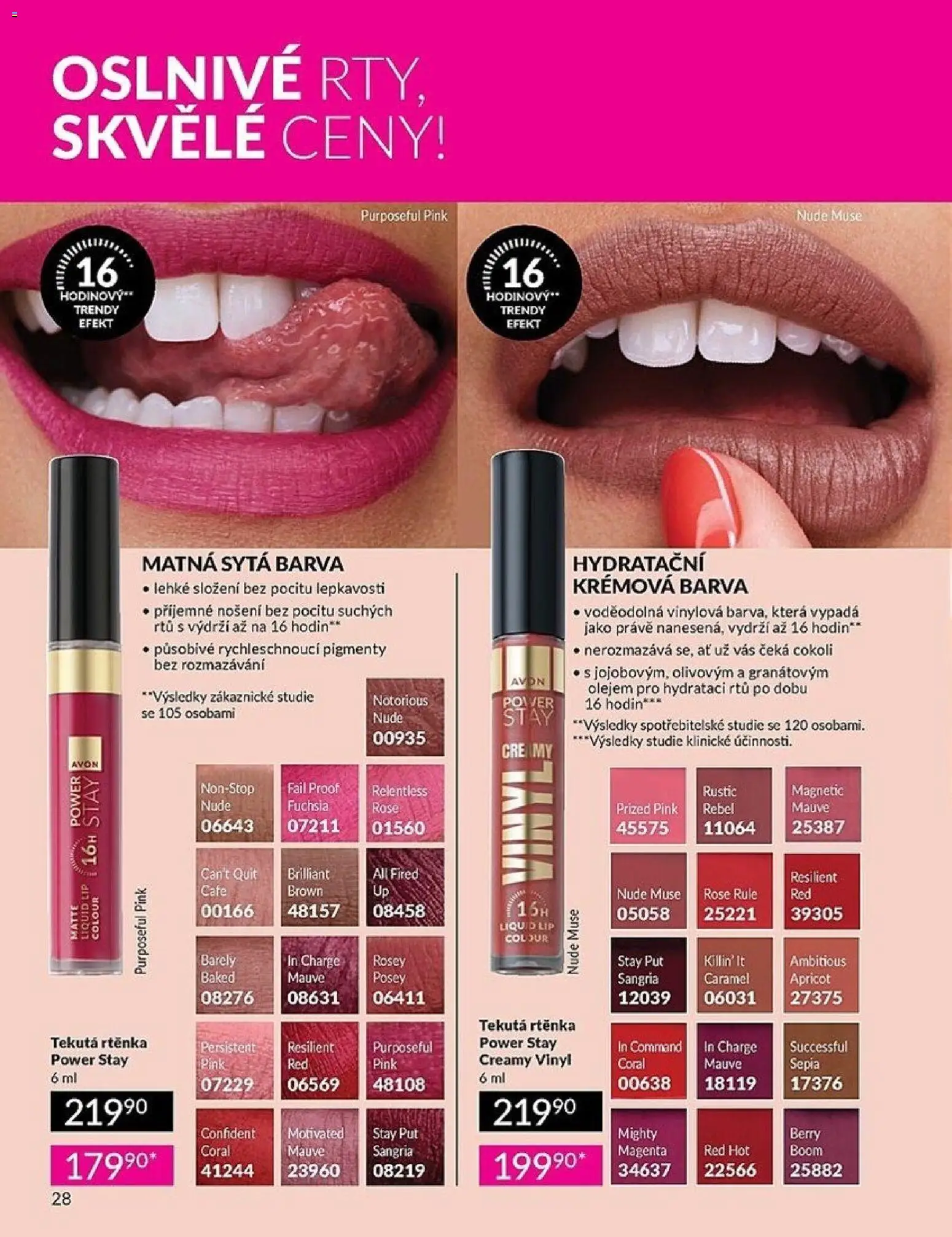 Avon Katalog 05/2026 od 01.05.2026 | Strana: 28 | Produkty: Sangria, Rtěnka