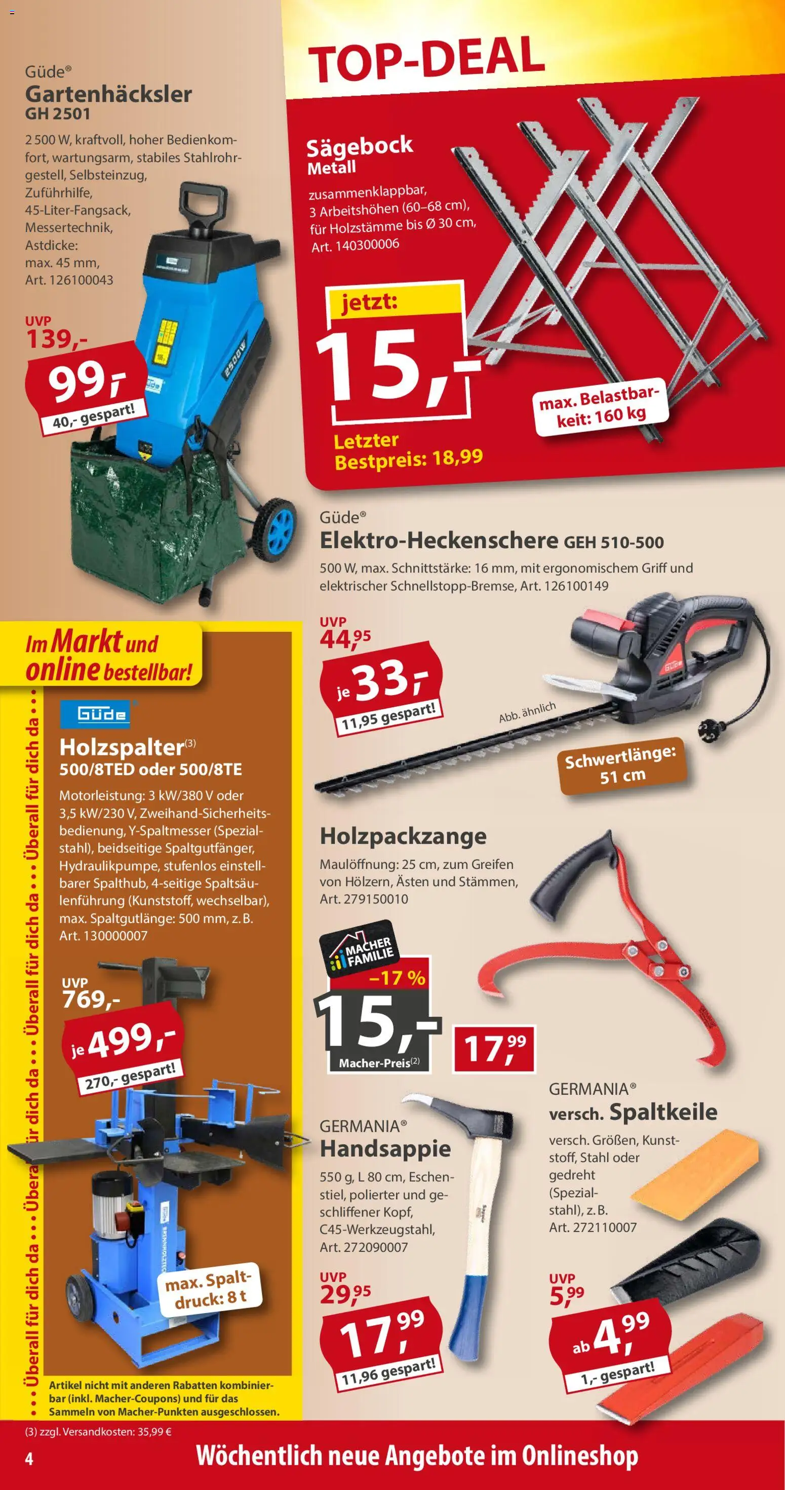 Sonderpreis Baumarkt Prospekt – gültig ab 12.09.2026 | Seite: 4