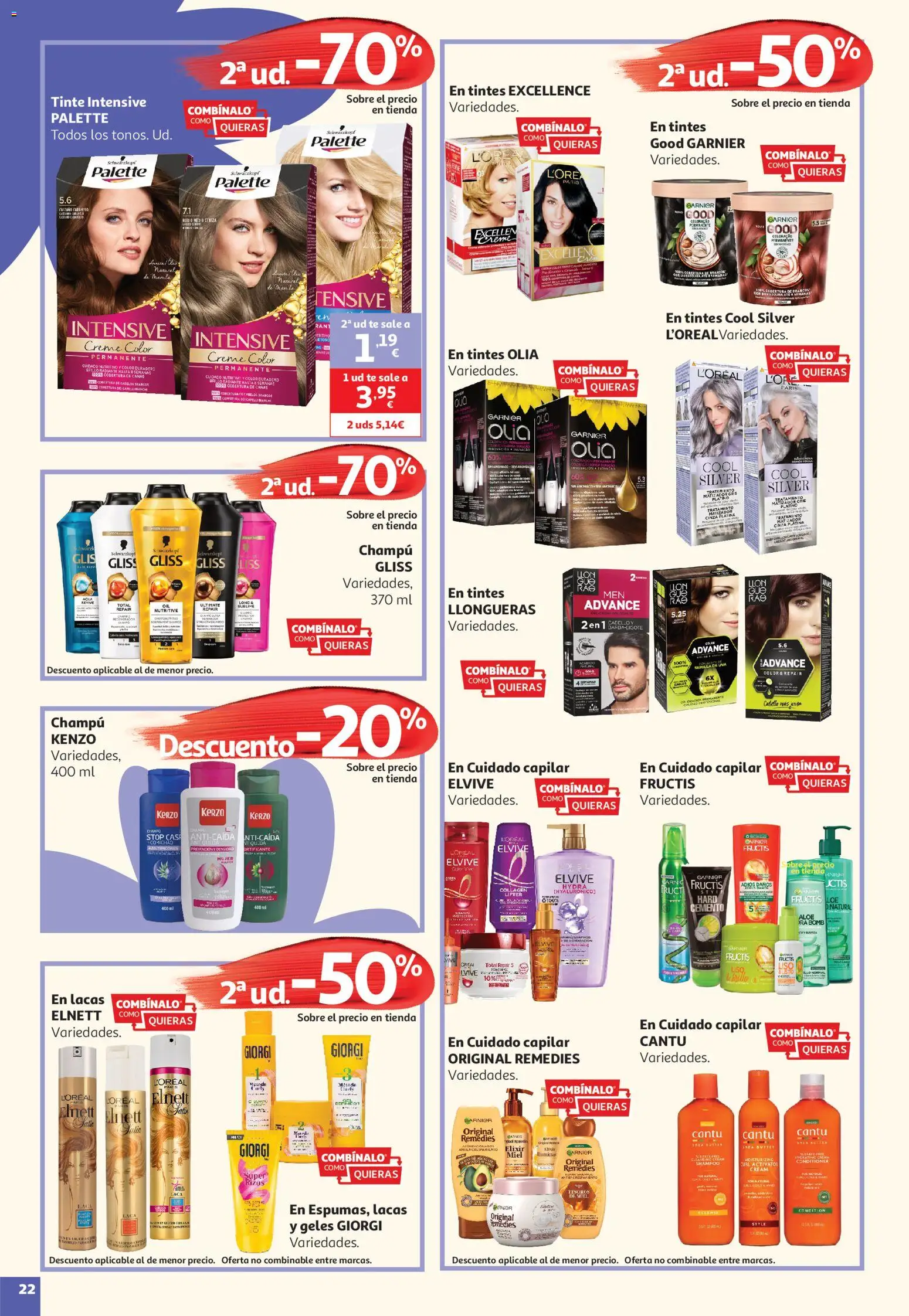 Alcampo HP Nacional │ válido desde el 19.05.2026 | Página: 22 | Productos: Tinte, Champú, Ψηφιακή κάμερα, Té