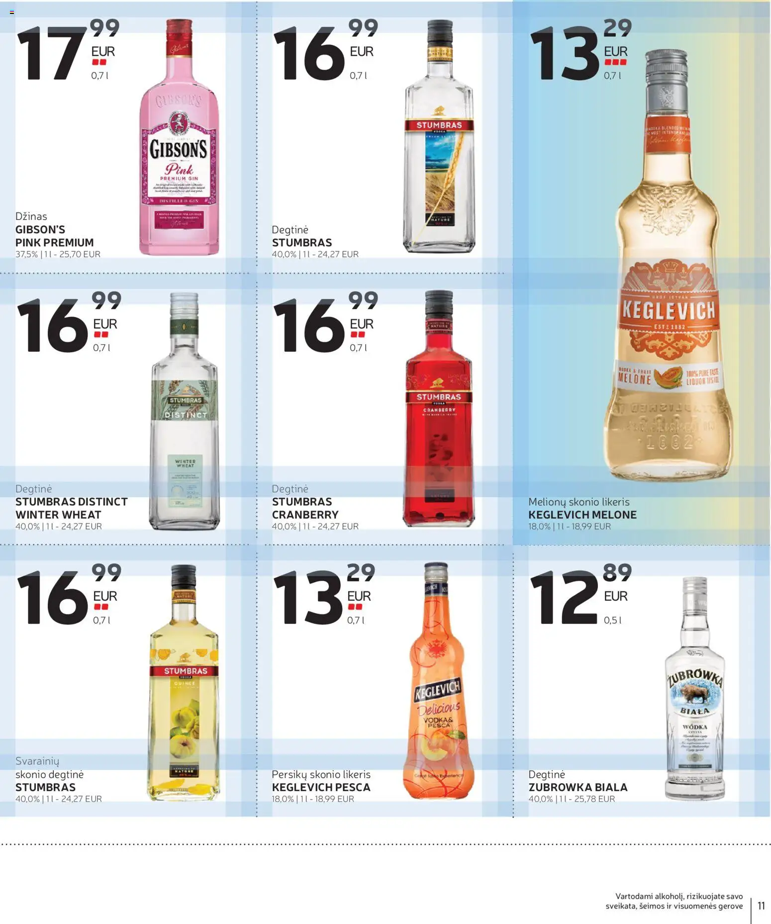 Rimi akcijos nuo 2026.07.14 | Puslapis: 11 | Prekių: Degtinė, Džinas