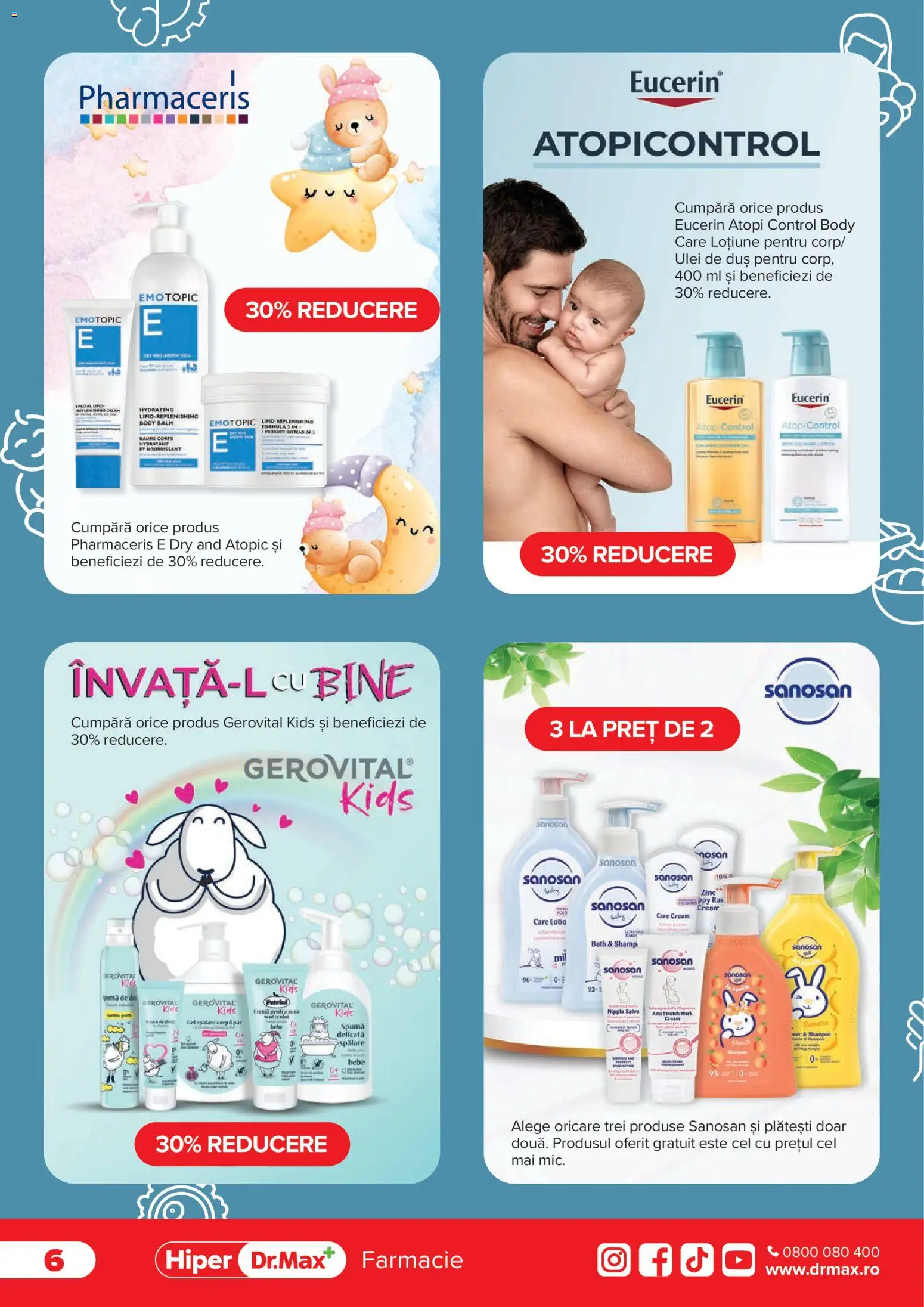 Noul catalog Dr.Max – valabil de la 01.04.2026 | Pagină: 6 | Produse: Body, Duș, Cremă, Ulei