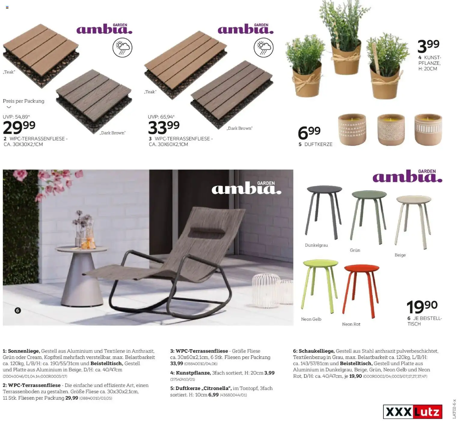 XXXLutz Gartenkatalog gültig ab 30.03.2026 | Seite: 55 | Produkte: Tisch