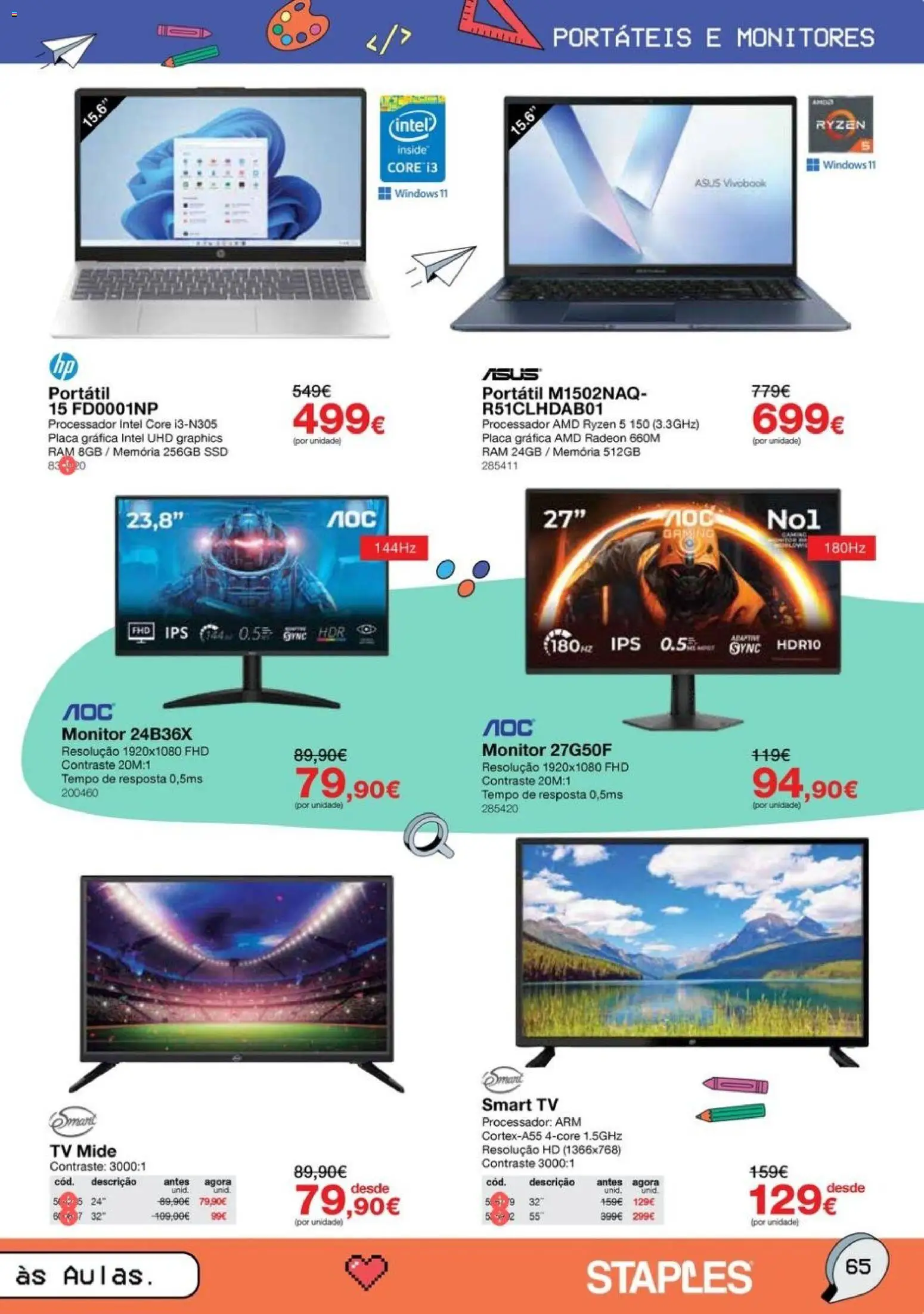 Staples Regresso às Aulas 2026 │ válido de 17/08/2026 | Página: 65