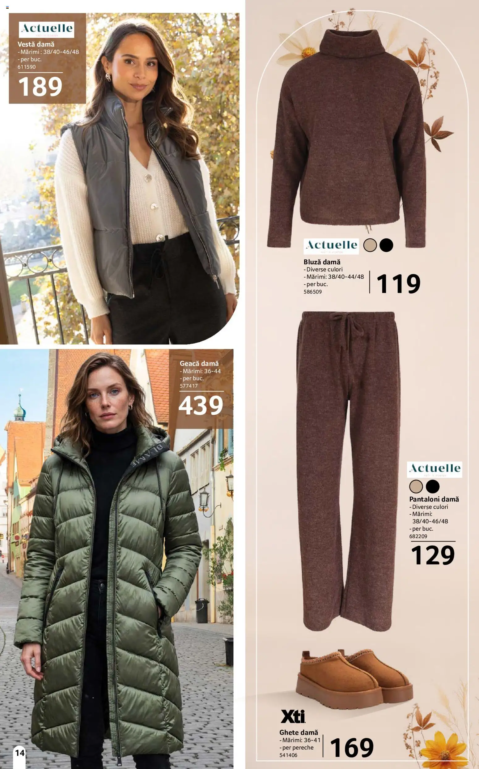 Noul catalog Selgros – valabil de la 18.09.2026 | Pagină: 14 | Produse: Bluză, Vestă, Geacă, Pantaloni