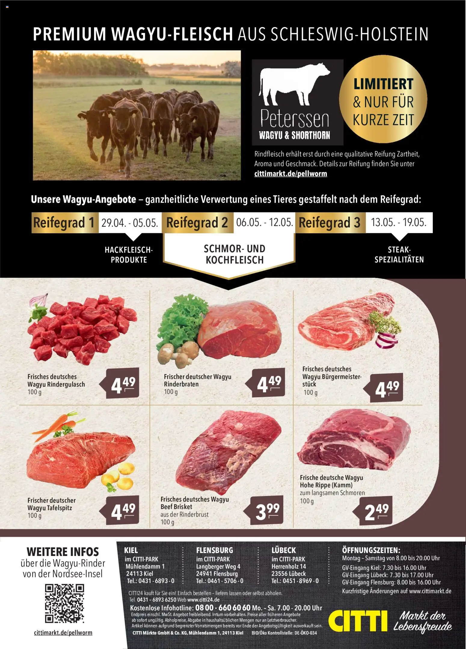 CITTI Markt Wagyu – gültig ab 06.05.2026 | Seite: 2 | Produkte: Rindfleisch, Steak, Uhr, Hackfleisch