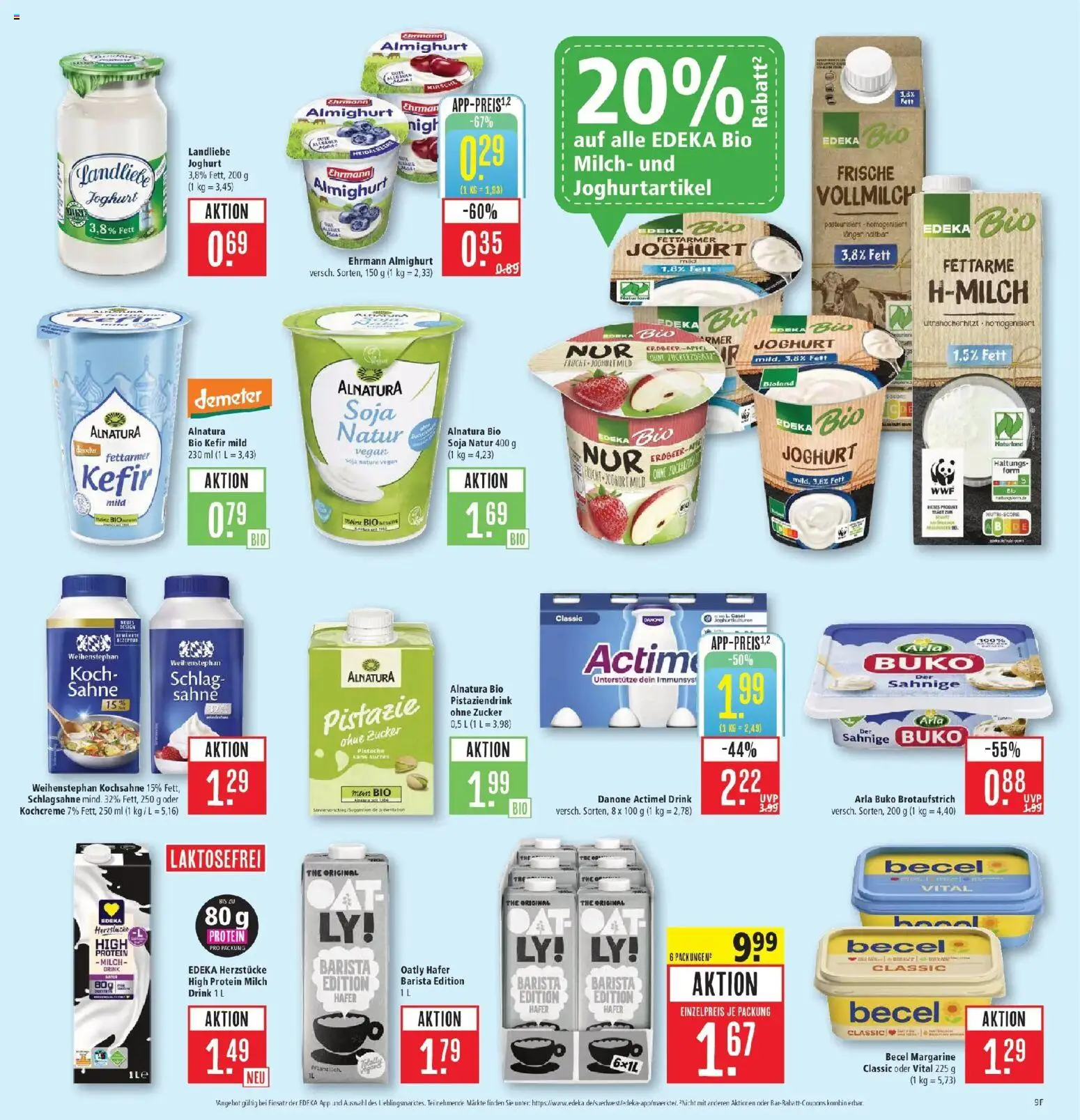 Marktkauf Prospekt Friedrichshafen (ab 28.09.2026) » Angebote online | Seite: 11 | Produkte: Actimel, Kochsahne, Schlagsahne, Joghurt