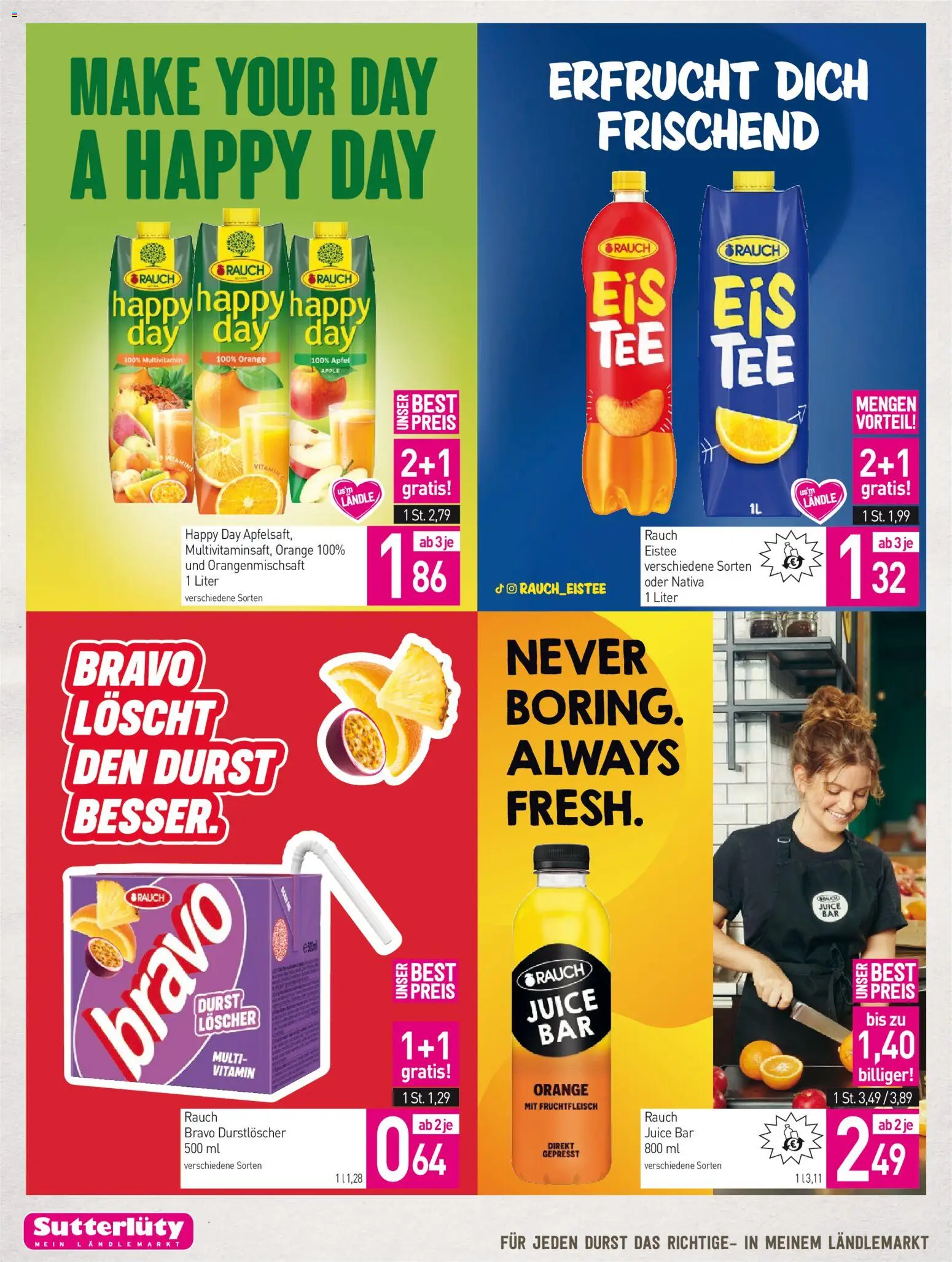 Sutterlüty Flugblatt gültig ab 22.10.2026 | Seite: 16 | Produkte: Apfelsaft, Apple, Äpfel, Multivitamin