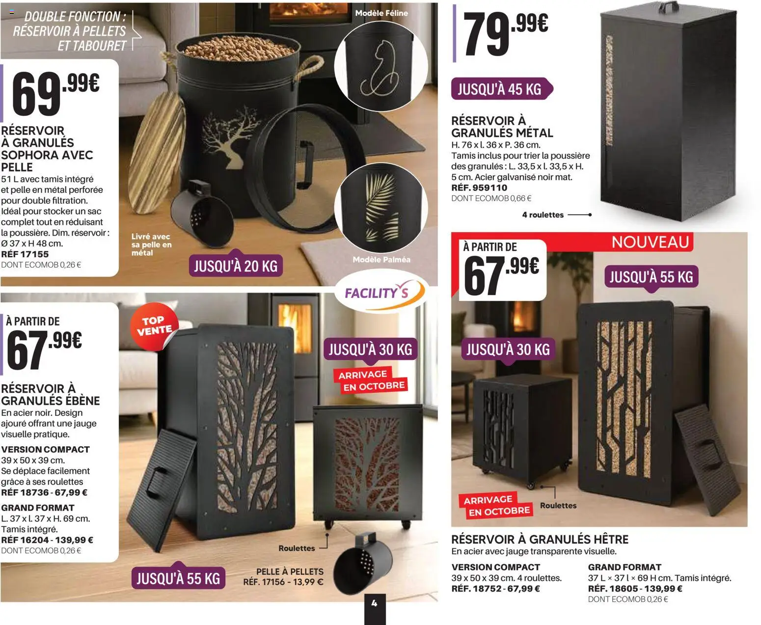 {H1} | Page: 4 | Produits: Tamis, Sac, Livre, Pelle