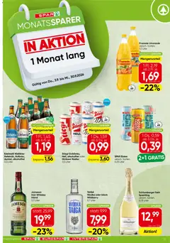 Spar Monatssparer ab 03.09.2026 gültig