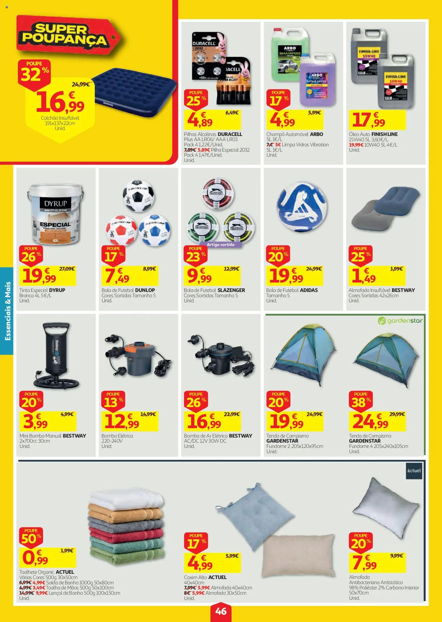 Auchan folheto │ válido de 20/08/2026 | Página: 46 | Produtos: Champô, Shampoo, Pilhas, Banho