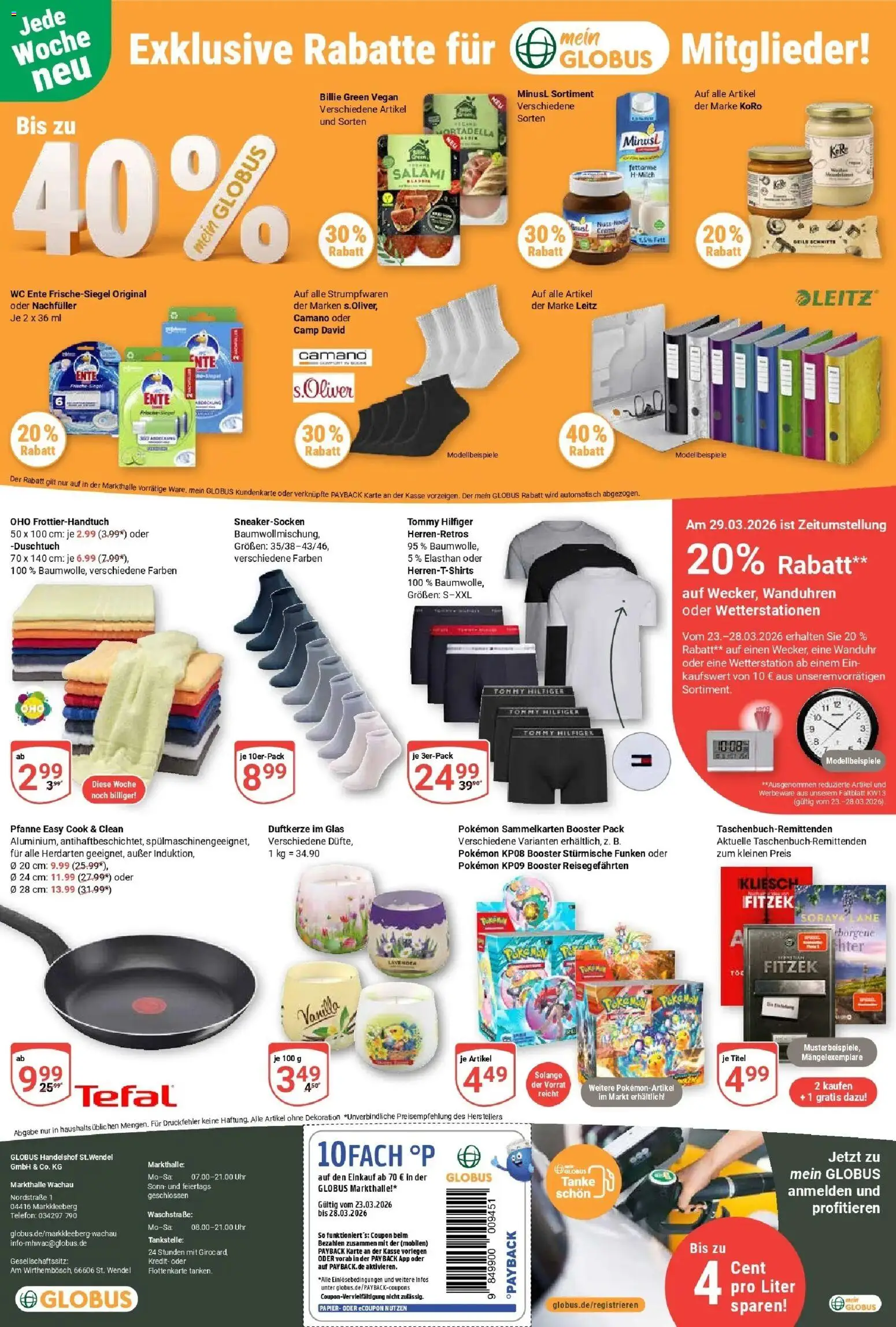 Globus prospekt Markkleeberg	 – gültig ab 23.03.2026 | Seite: 34 | Produkte: Wetterstation, Salami, Telefon, Ente