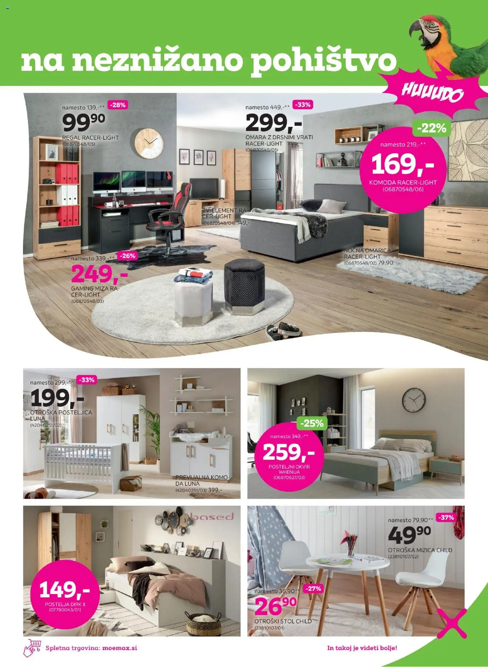 Novi Mömax katalog ponudbe – veljaven od 17.08.2026 | Stran: 3 | Izdelki: Mizica, Komoda, Stol, Regal