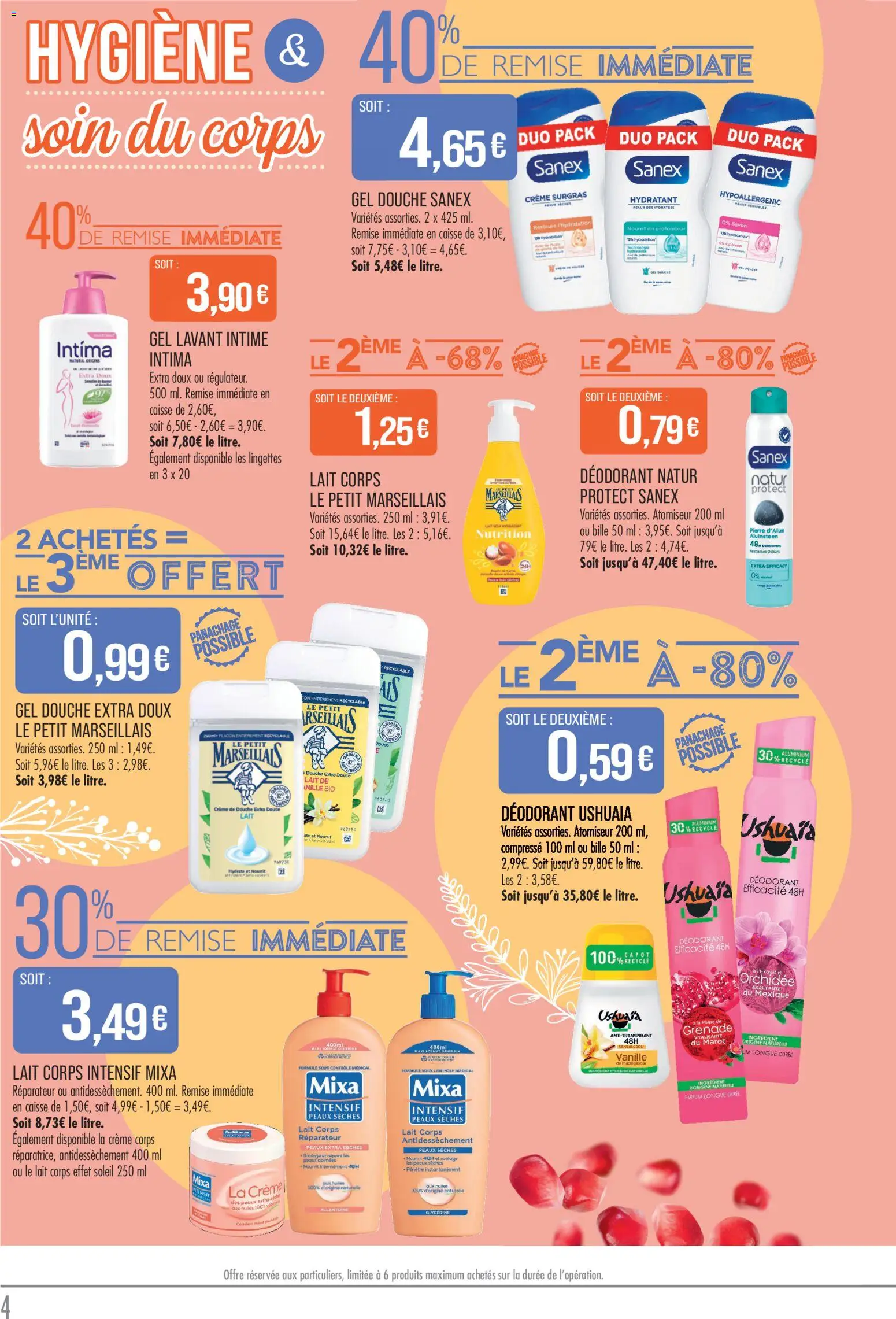 {H1} | Page: 4 | Produits: Savon, Déodorant, Orchidée, Douche