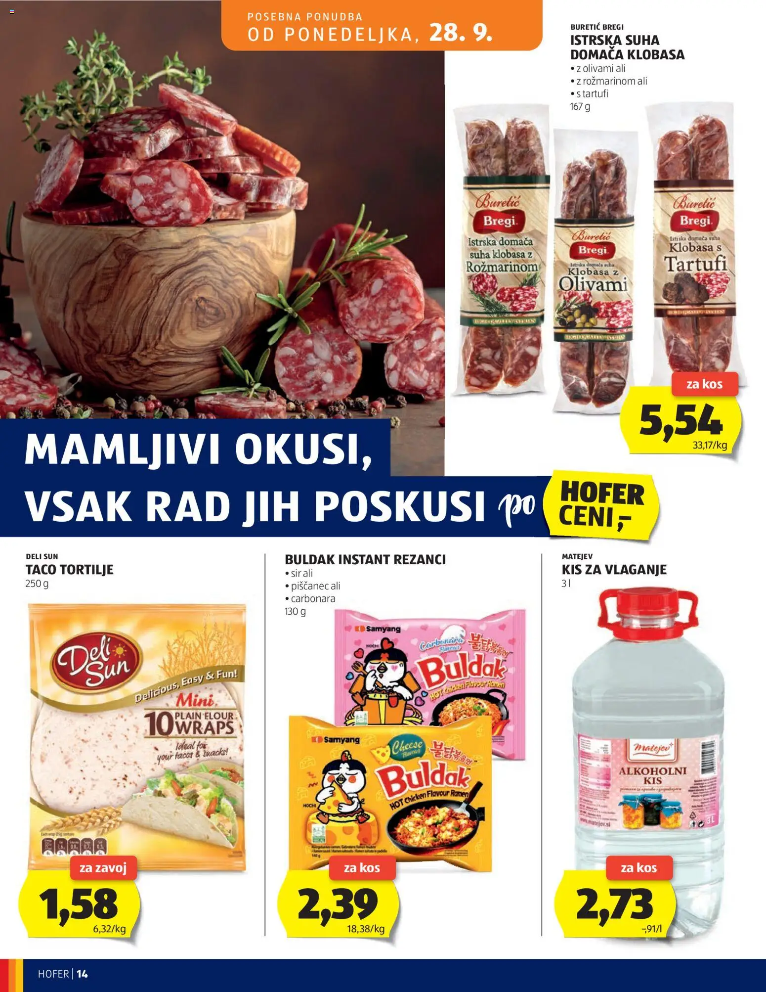 Hofer SI katalog | vrijedi od 23.09.2026 | Stranica: 14