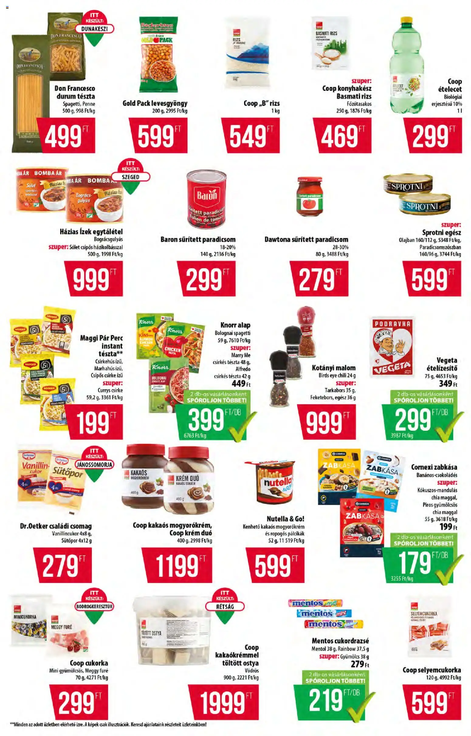COOP akciós ujság - amely érvényes a következő dátumtól: 11.06.2026 | Oldal: 5 | Termékek: Chili, Basmati rizs, Ételízesítő, Mogyorókrém