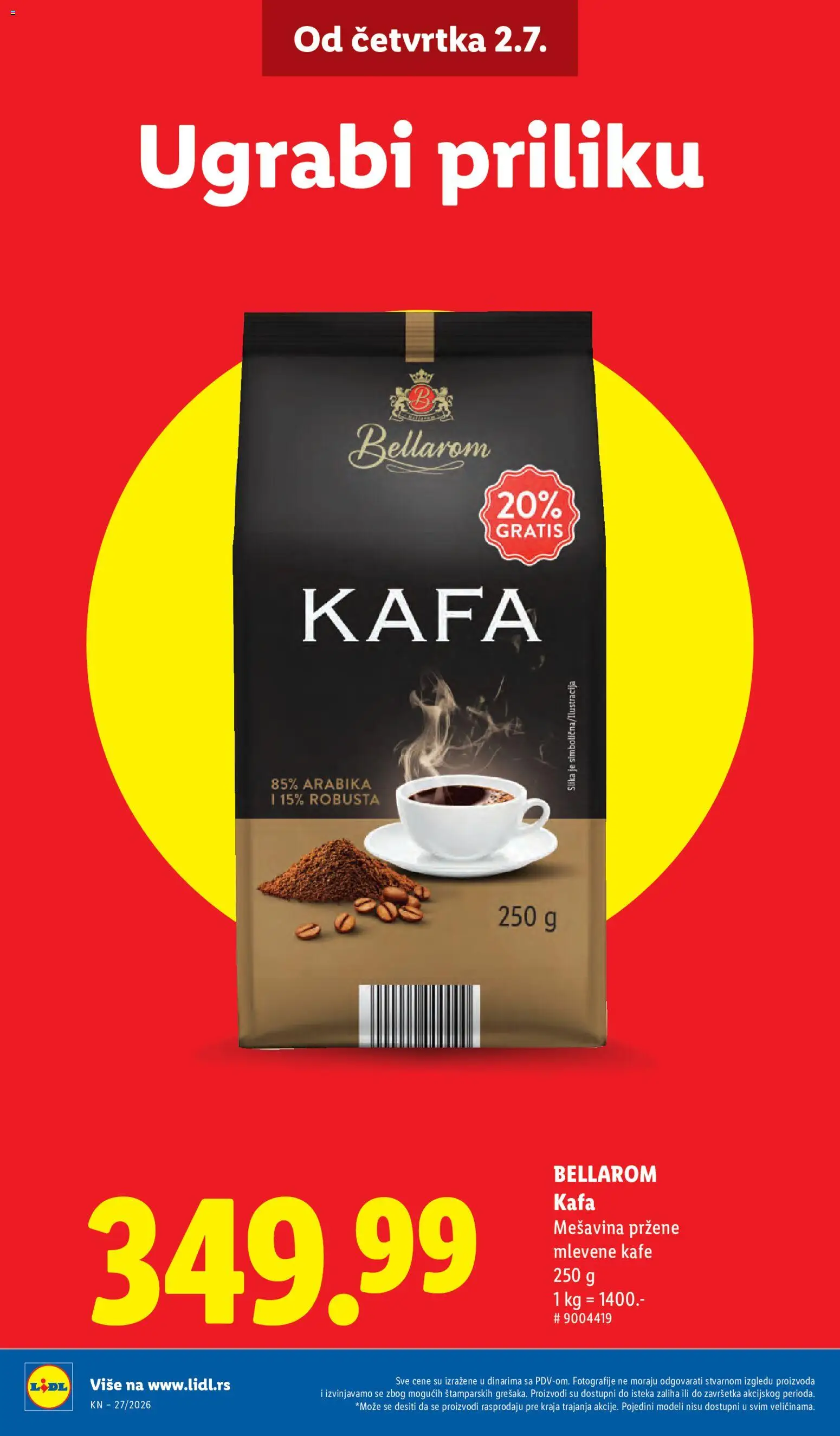 Lidl katalog - važi od 02.07.2026 | Strana: 8 | Proizvode: Kafa
