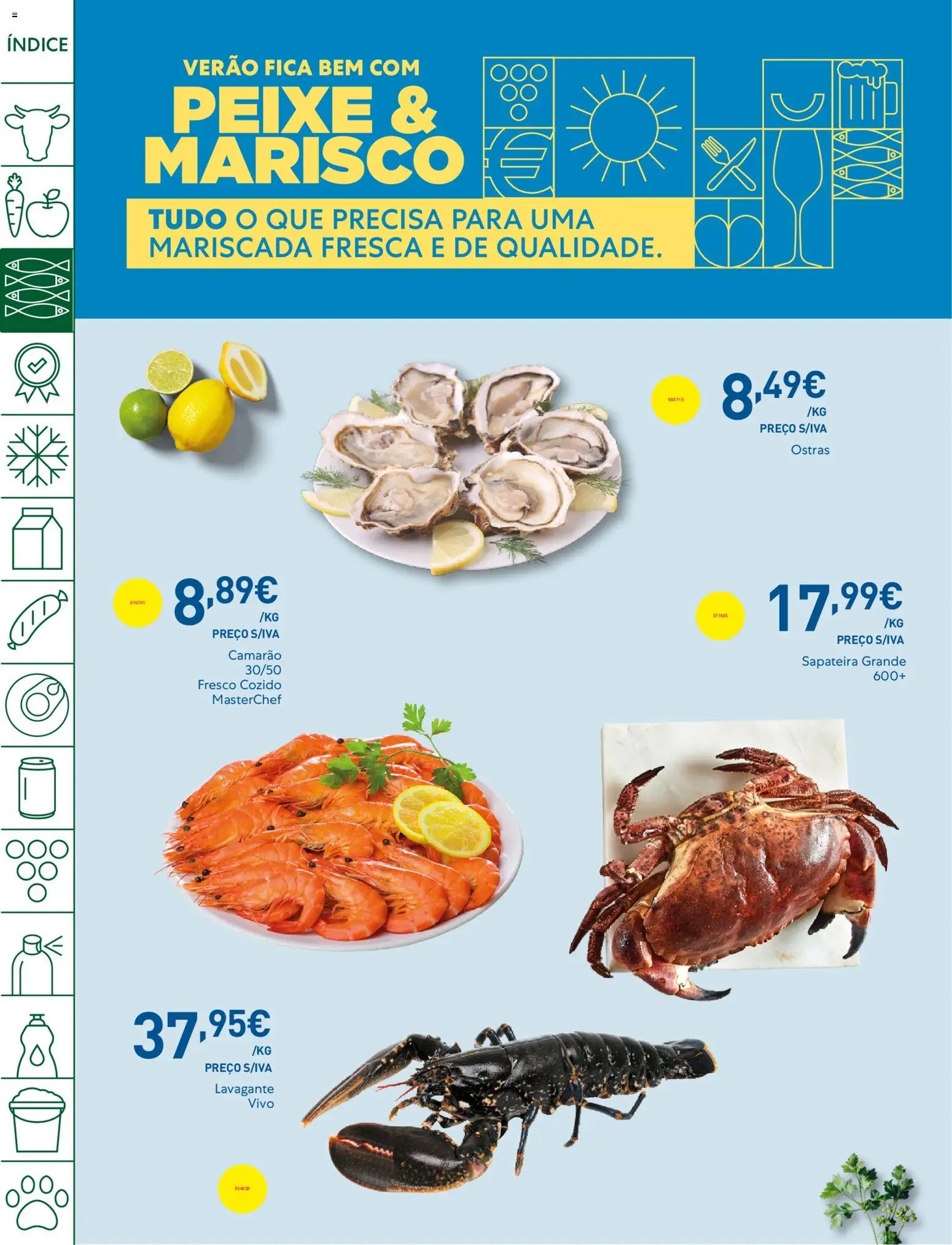 Recheio folheto Madeira │ válido de 25/08/2026 | Página: 6 | Produtos: Ostras, Camarão, Sapateira, Peixe