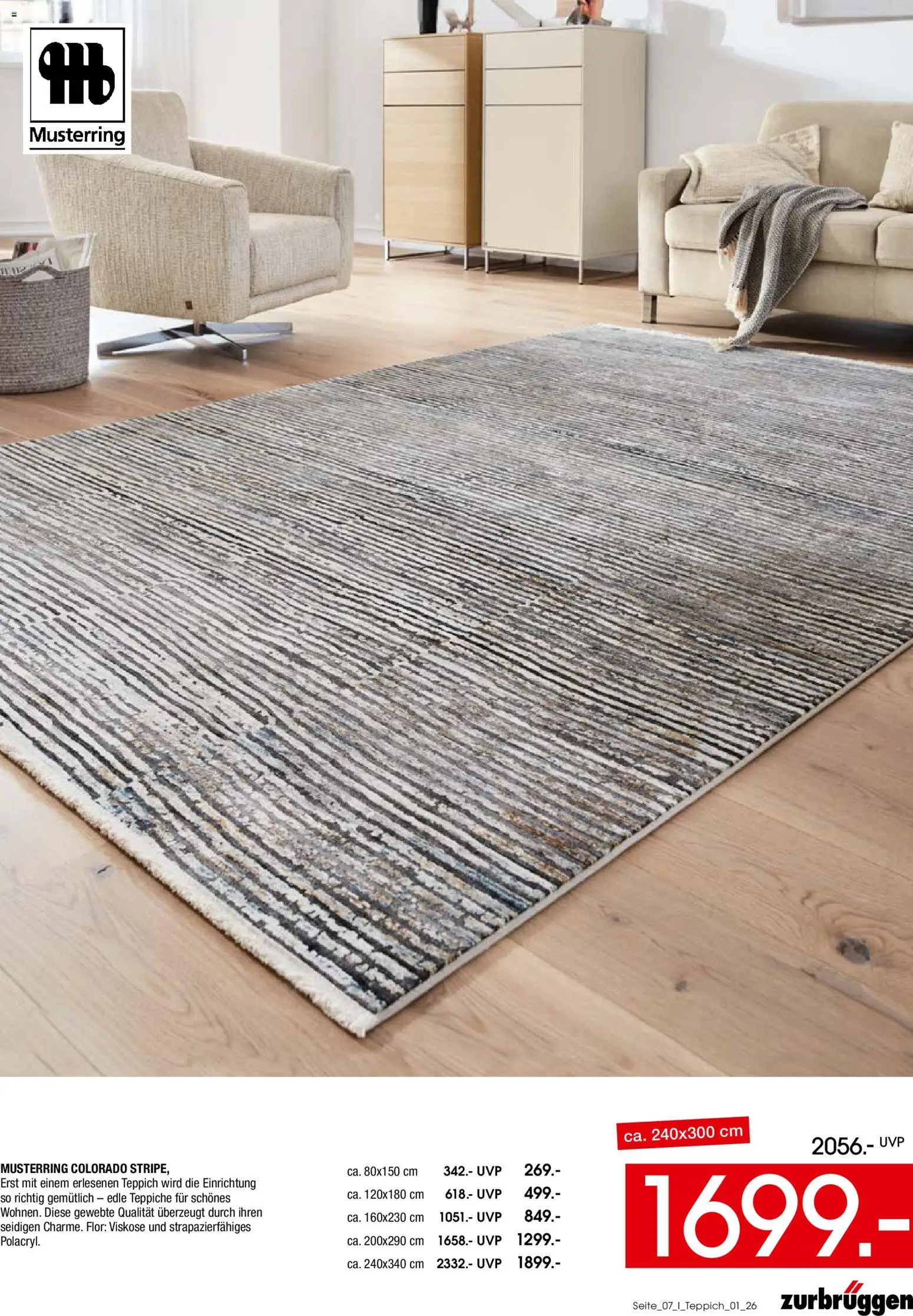 Zurbrüggen Teppich Spezial – gültig ab 15.06.2026 | Seite: 7 | Produkte: Teppich