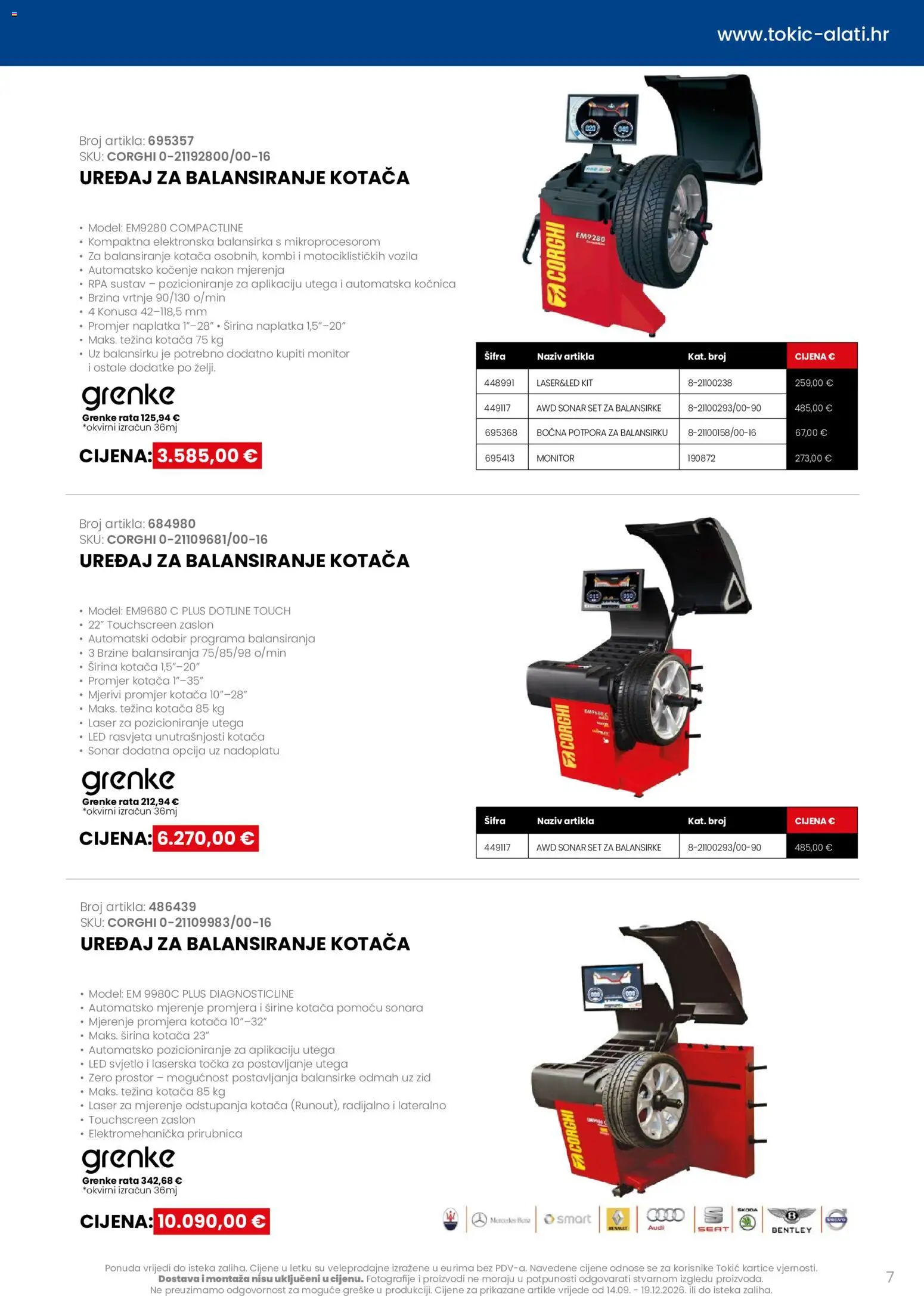 Tokić katalog | vrijedi od 14.09.2026 | Stranica: 7 | Proizvodi: Rasvjeta, LED svjetlo, Led, Monitor