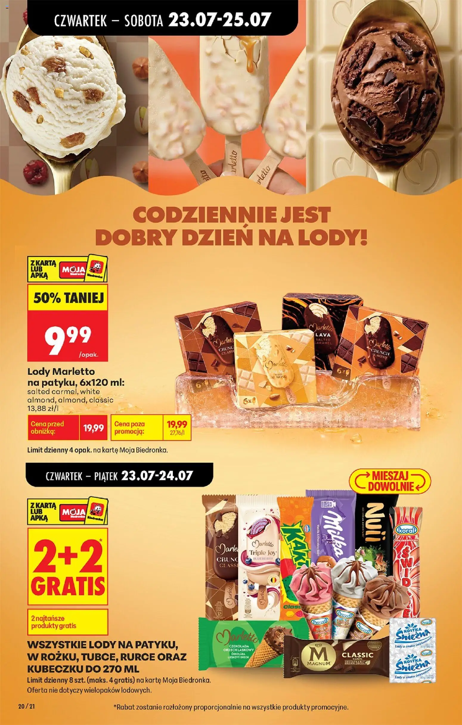 Biedronka Polsko leták - Codziennie niskie ceny od 23.07.2026 | Strana: 36 | Produkty: Čokoláda, Milka, Magnum