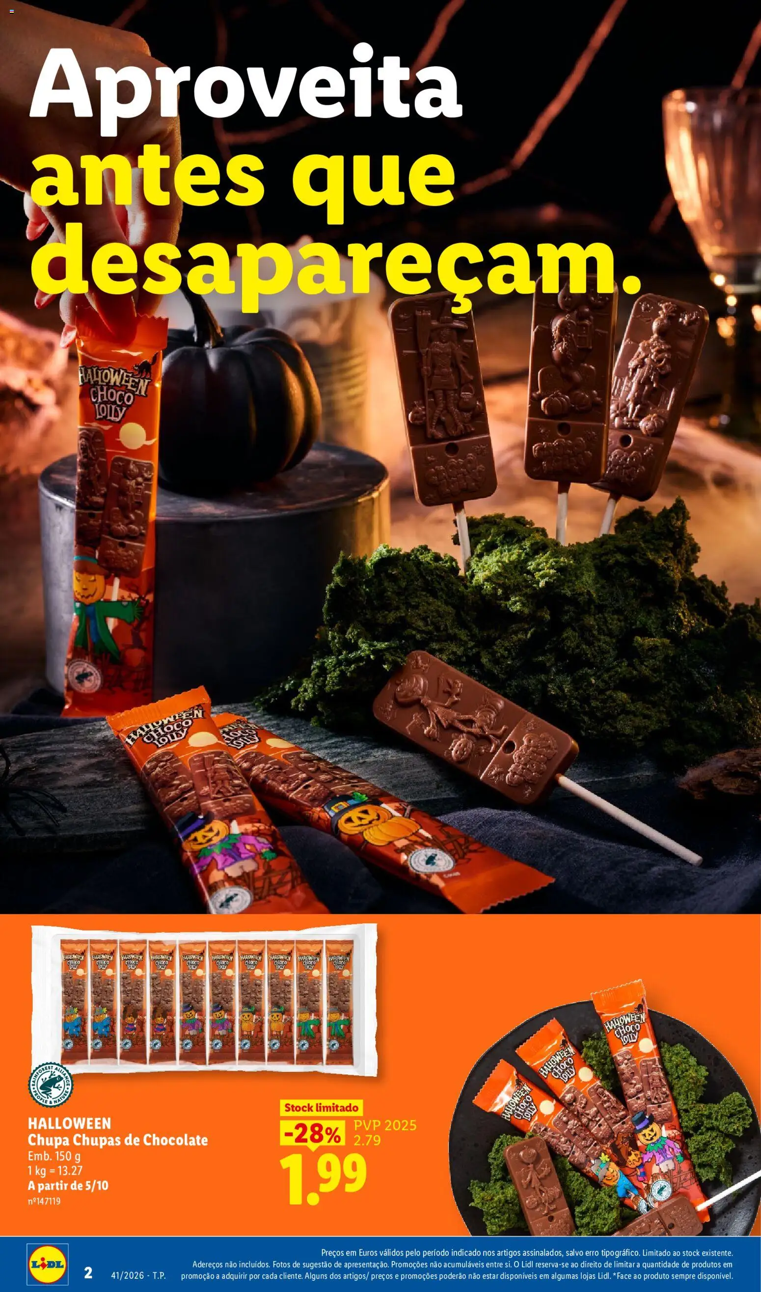Lidl Folheto Especial Halloween │ válido de 05/10/2026 | Página: 2 | Produtos: Chocolate