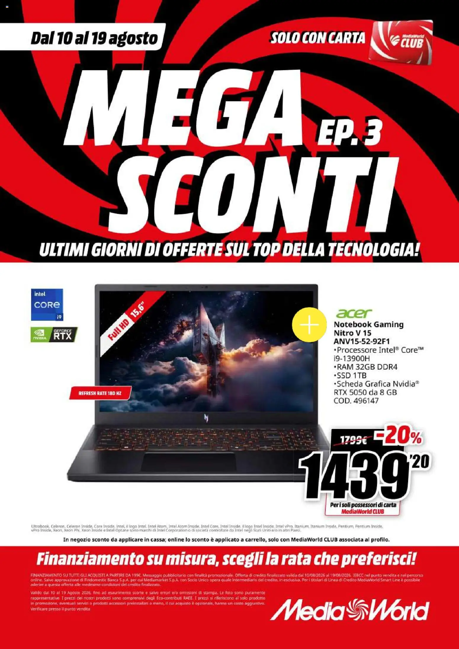 Volantino Media World del 10/08/2026 | Pagina: 11