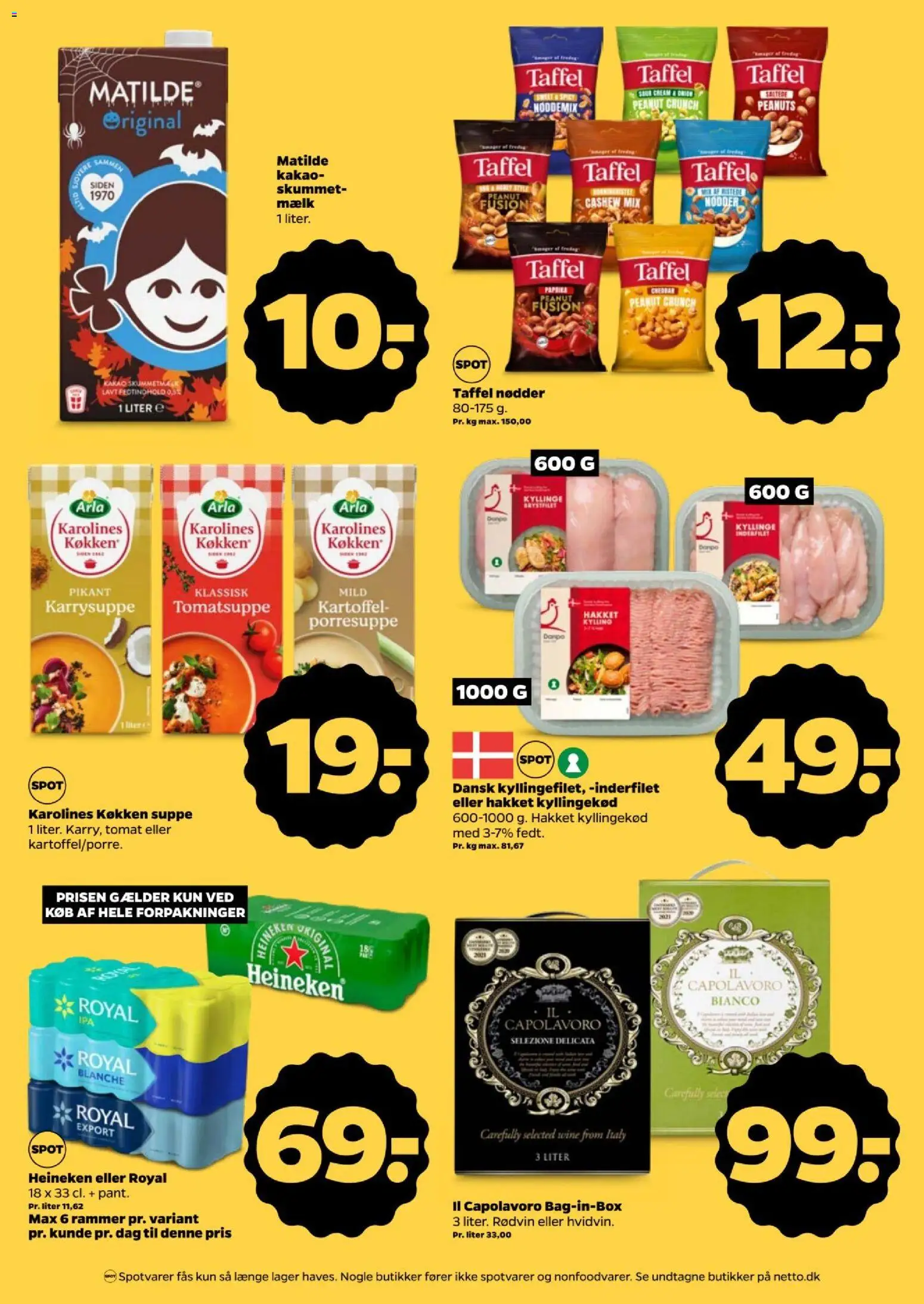 Netto tilbudsavis – gyldig fra 03/10/2026 | Side: 2 | Produkter: Cheddar, Kyllingekød, Peanuts, Paprika