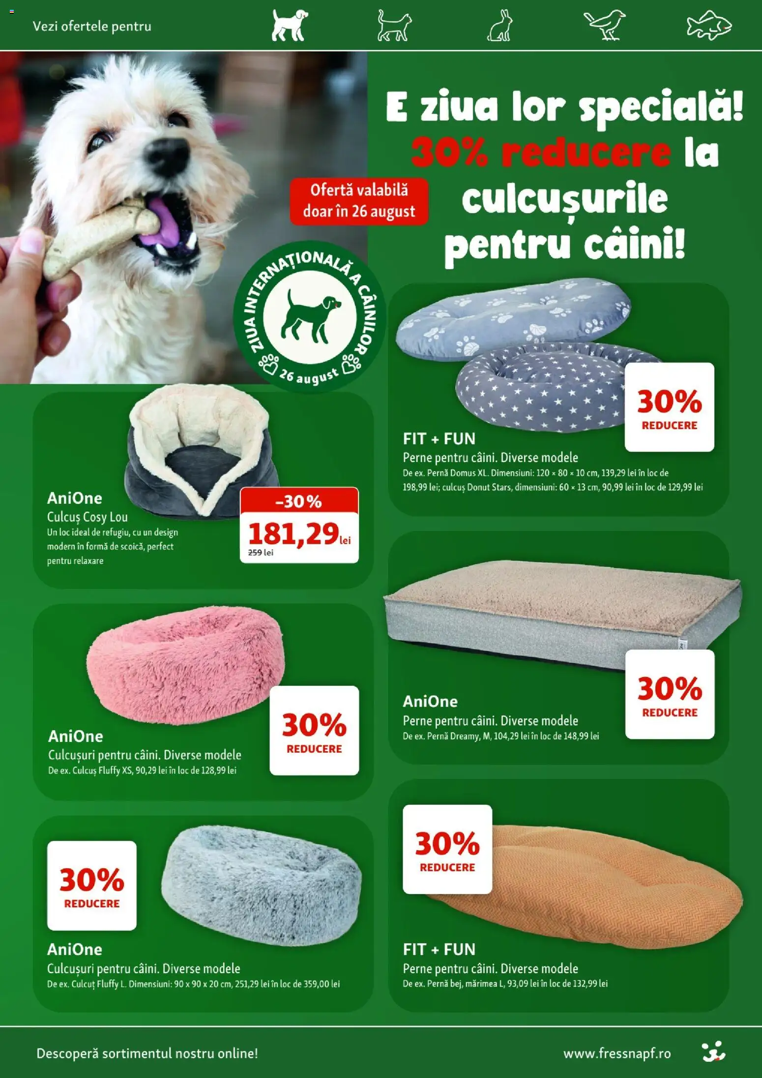 Noul catalog Fressnapf – valabil de la 06.08.2026 | Pagină: 4 | Produse: Perne, Pernă
