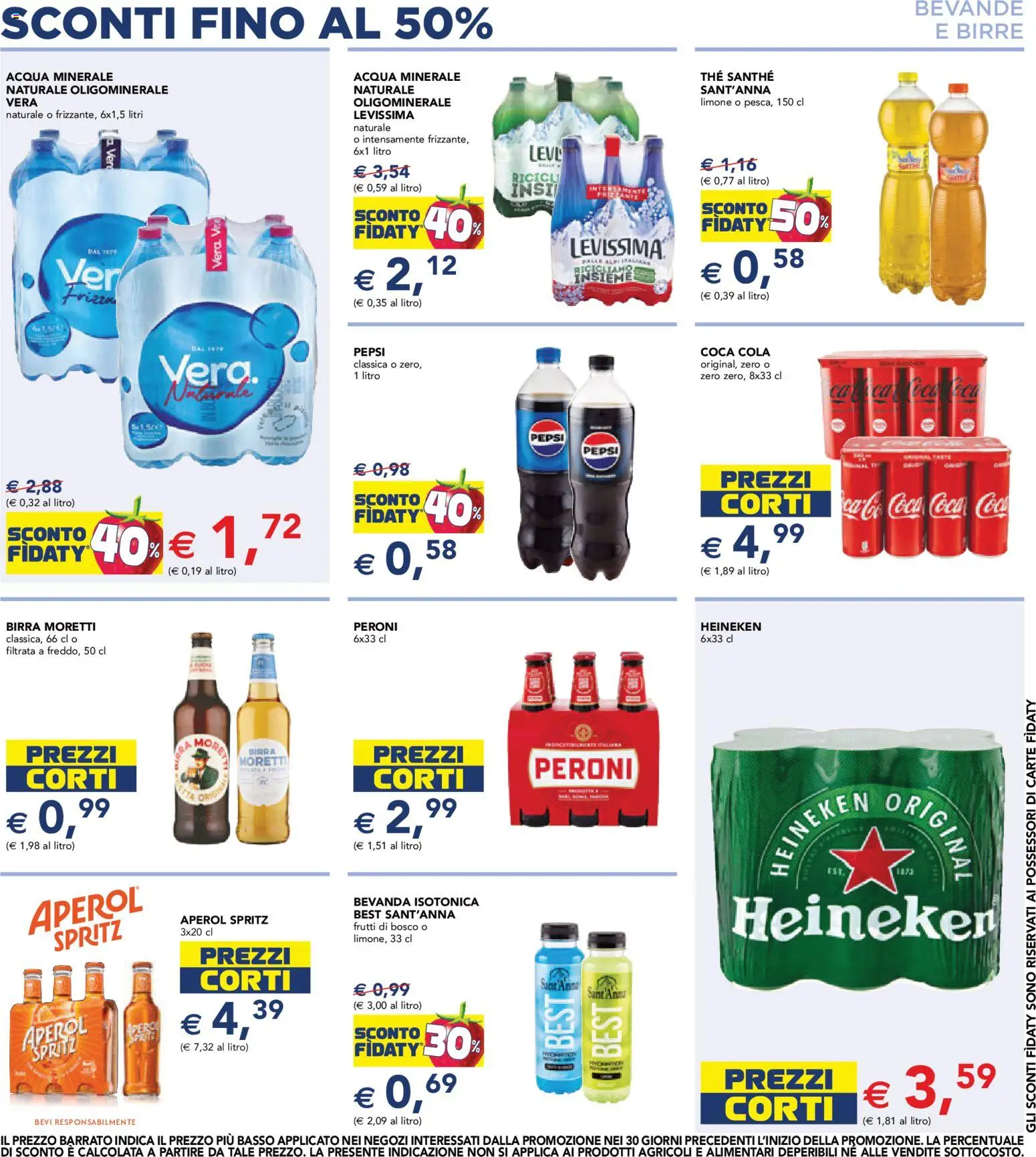 Volantino Esselunga S del 13/08/2026 | Pagina: 9 | Prodotti: Acqua, Aperol Spritz, Acqua minerale, Pepsi