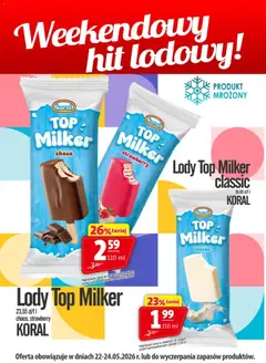 Pogląd oferty "Prim Market promocja - Lody Top Milker Koral" - ważna od 22.05.2026