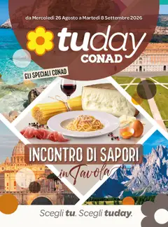 Anteprima del volantino Conad volantino Tuday Lazio valido a partire dal 26/08/2026