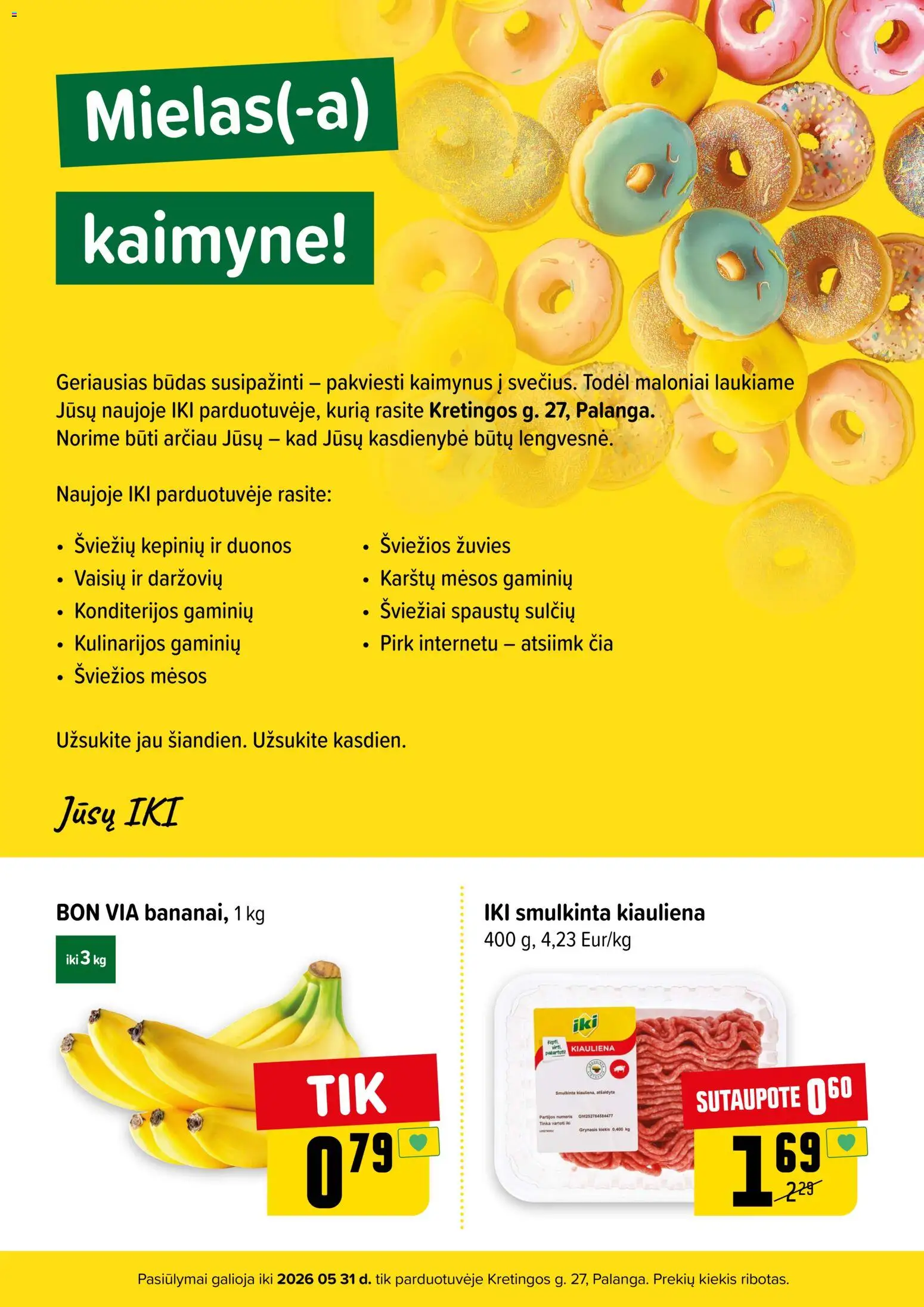 IKI akcijos nuo 28.05.2026 | Puslapis: 3 | Prekių: Kiauliena