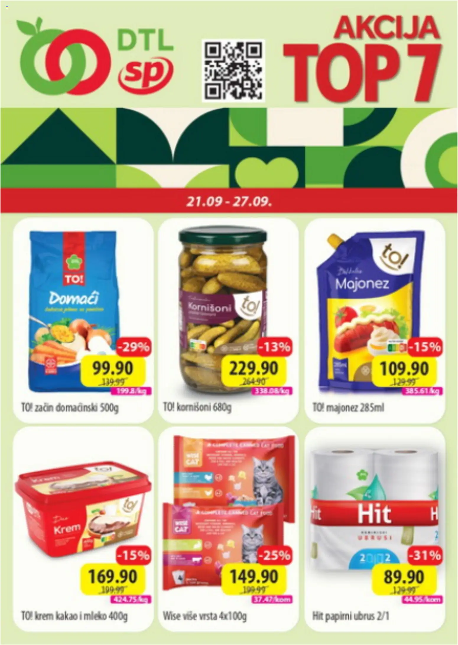 Senta Promet Top 7 Ponedeljak, 21 Septembar