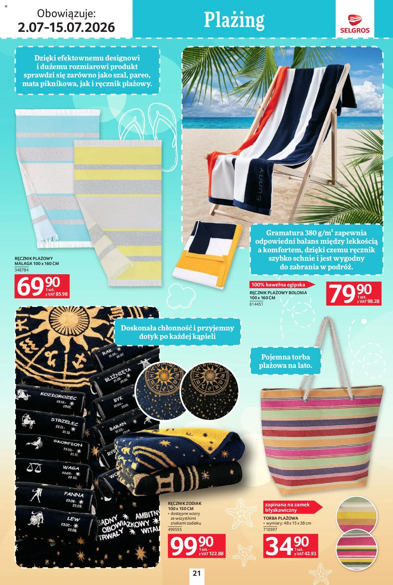 Selgros cash&carry gazetka - Urlop od 02.07.2026 | Strona: 21 | Produkty: Torba, Waga