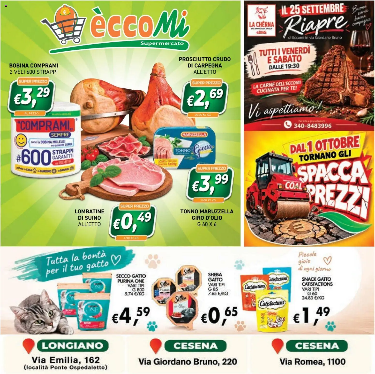 Volantino Coal del 24/09/2026 | Pagina: 24 | Prodotti: Prosciutto Crudo, Tè, Tonno, Carne