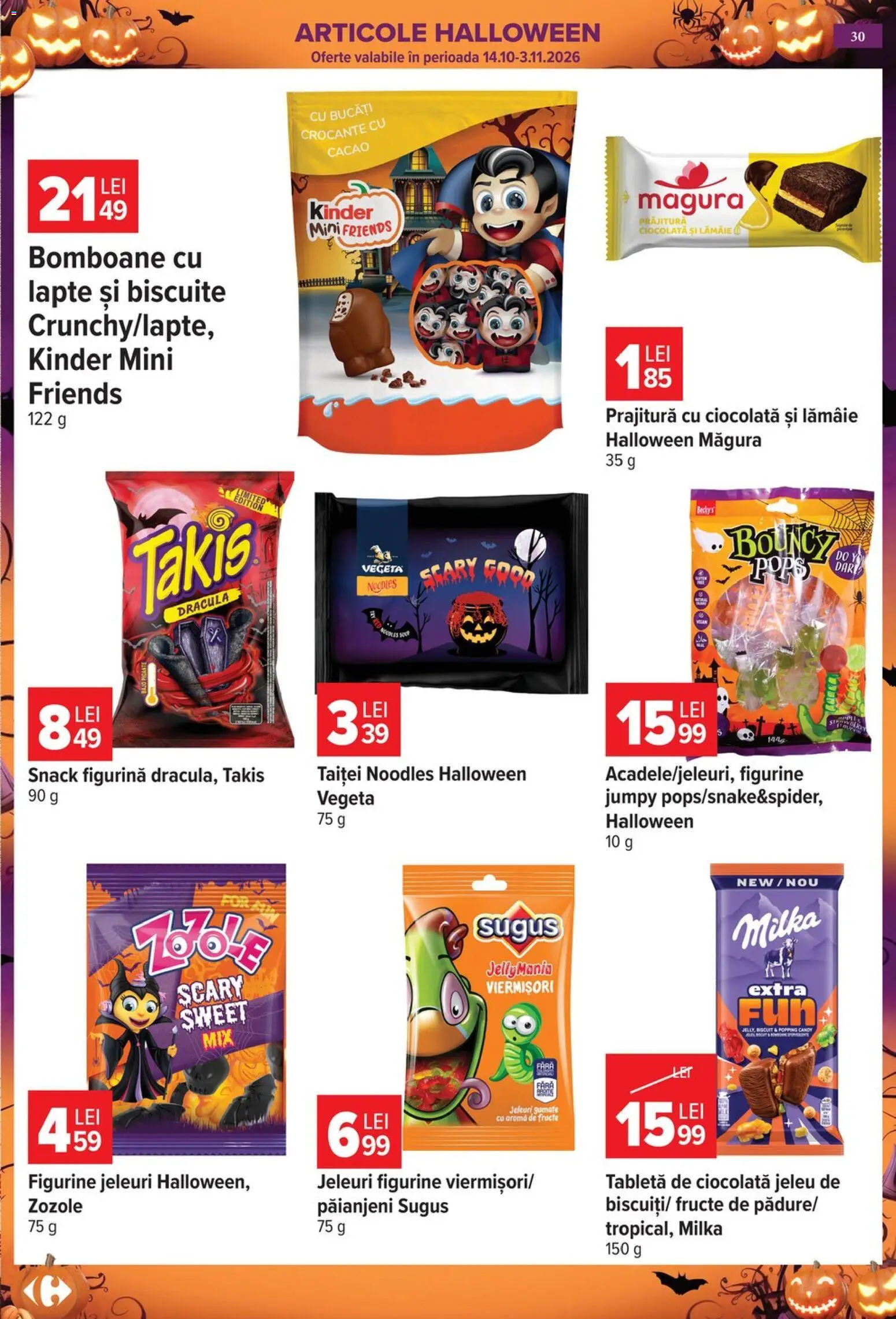 Noul catalog Carrefour – valabil de la 14.10.2026 | Pagină: 30 | Produse: Tabletă, Lapte, Ciocolată, Lămâie