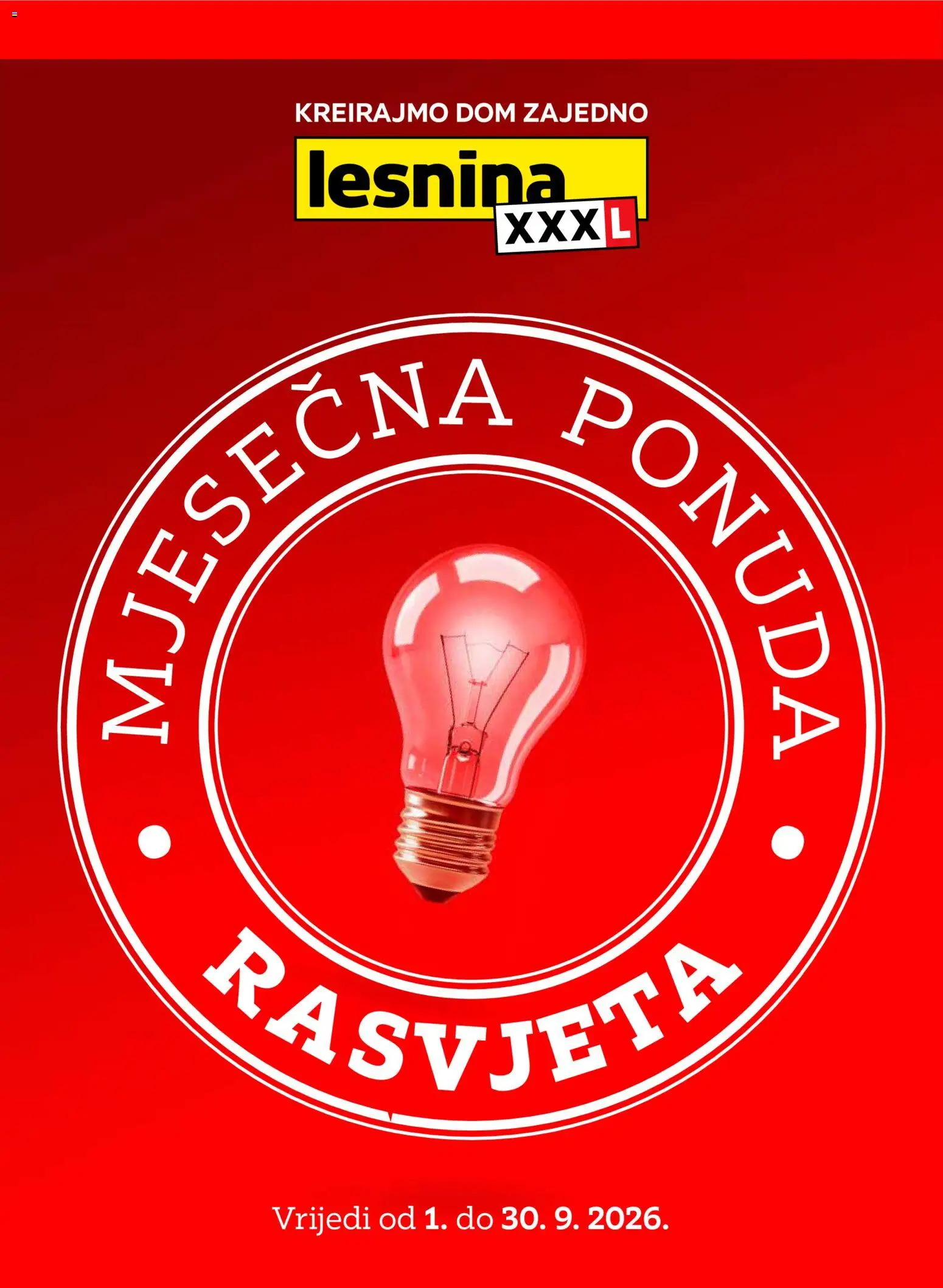Lesnina katalog | vrijedi od 01.09.2026 | Stranica: 1 | Proizvodi: Rasvjeta