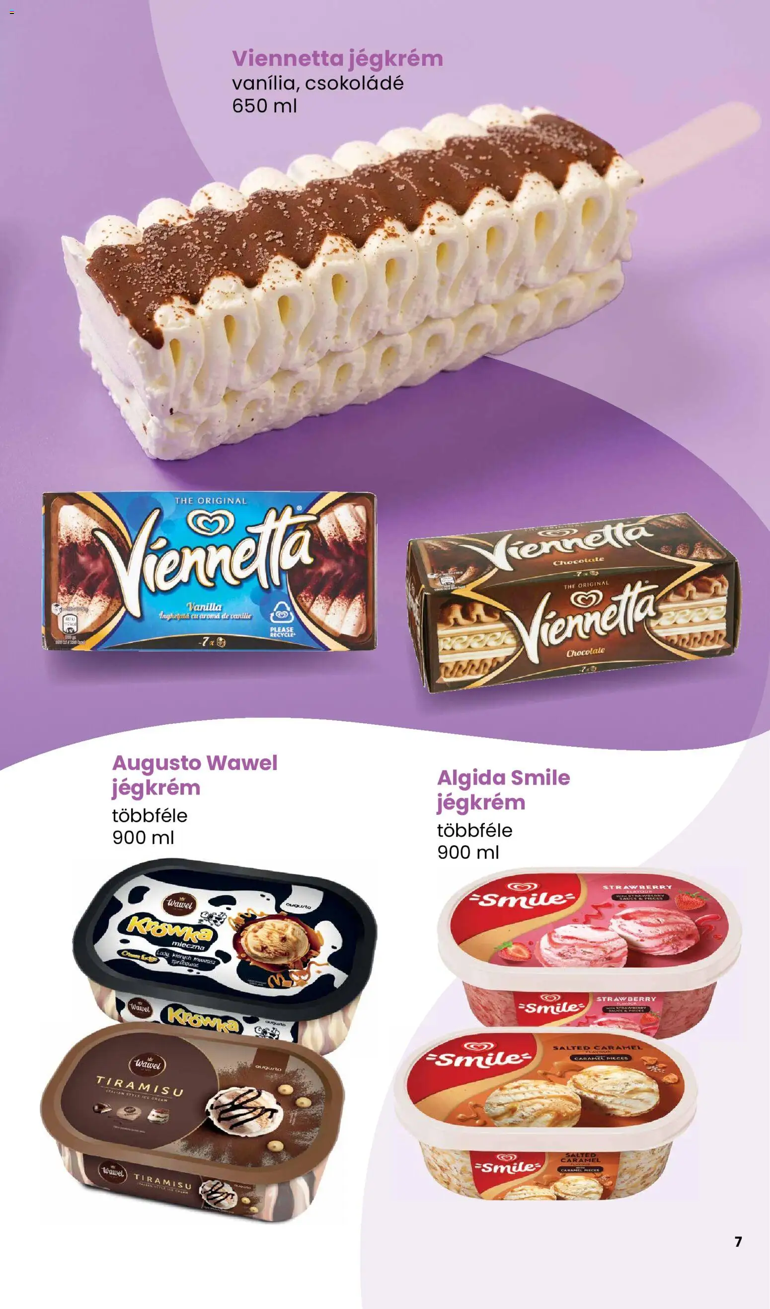 Interspar akciós ujság - amely érvényes a következő dátumtól: 2026.05.14. | Oldal: 7 | Termékek: Tiramisu, Csokoládé, Jégkrém
