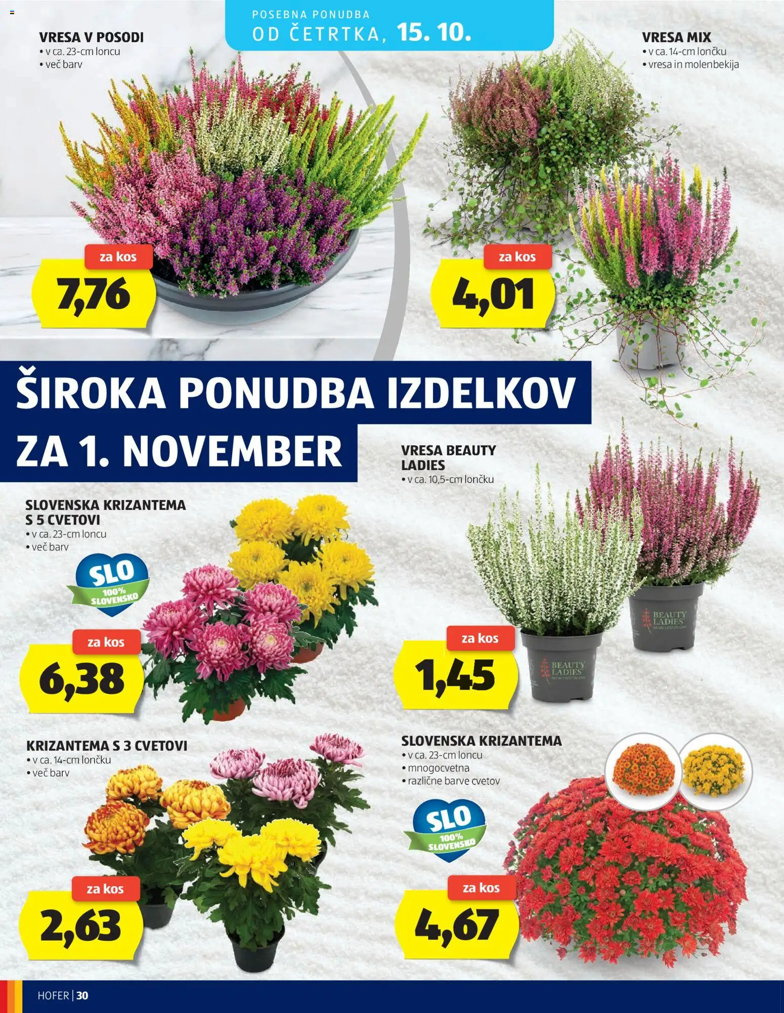 Novi Hofer katalog ponudbe – veljaven od 07.10.2026 | Stran: 30