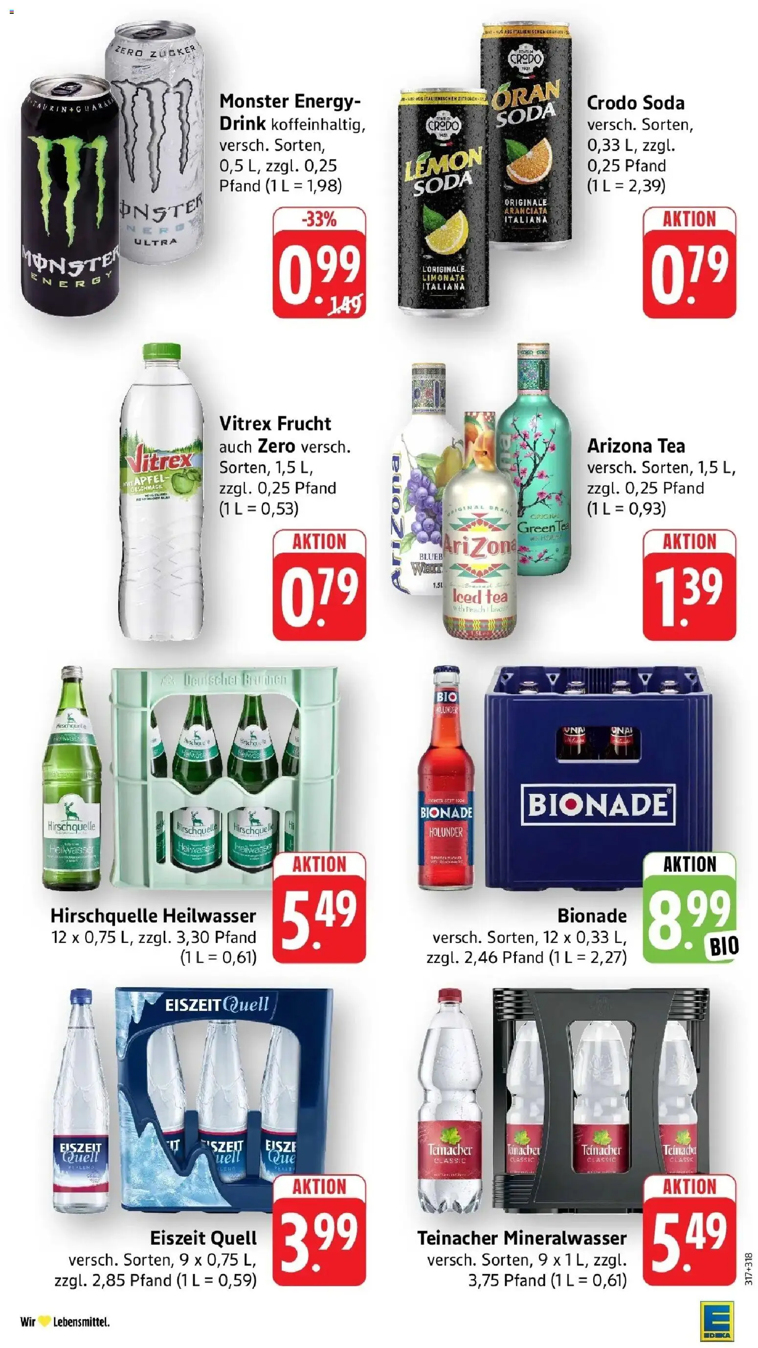 E center Prospekt Nürtingen (ab 28.09.2026) zum Blättern | Seite: 30 | Produkte: Energy, Orangen, Bionade, Monster