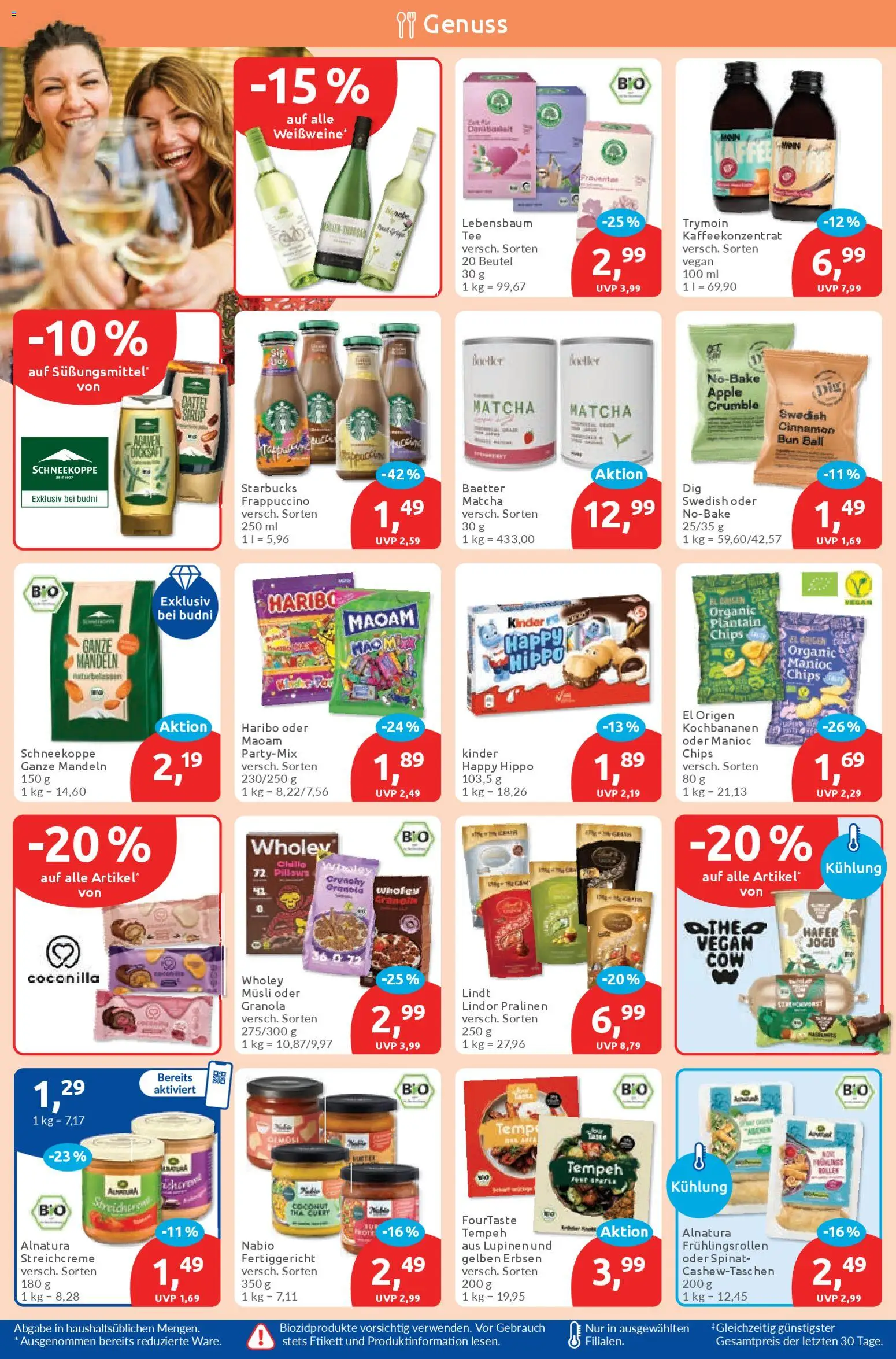 Budni Prospekt 	 – gültig ab 20.04.2026 | Seite: 6 | Produkte: Haribo, Starbucks, Lindt, Erbsen