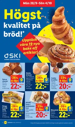 DELUXE Kanel-/-kardemumma-knut, Alltid nygräddat i butik - Förhandsvisning av reklamblad från butik Lidl aktuell från 28/09/2026 | Sida: 4 | Produkter: Vanilj, Kardemumma, Bröd, Äpple